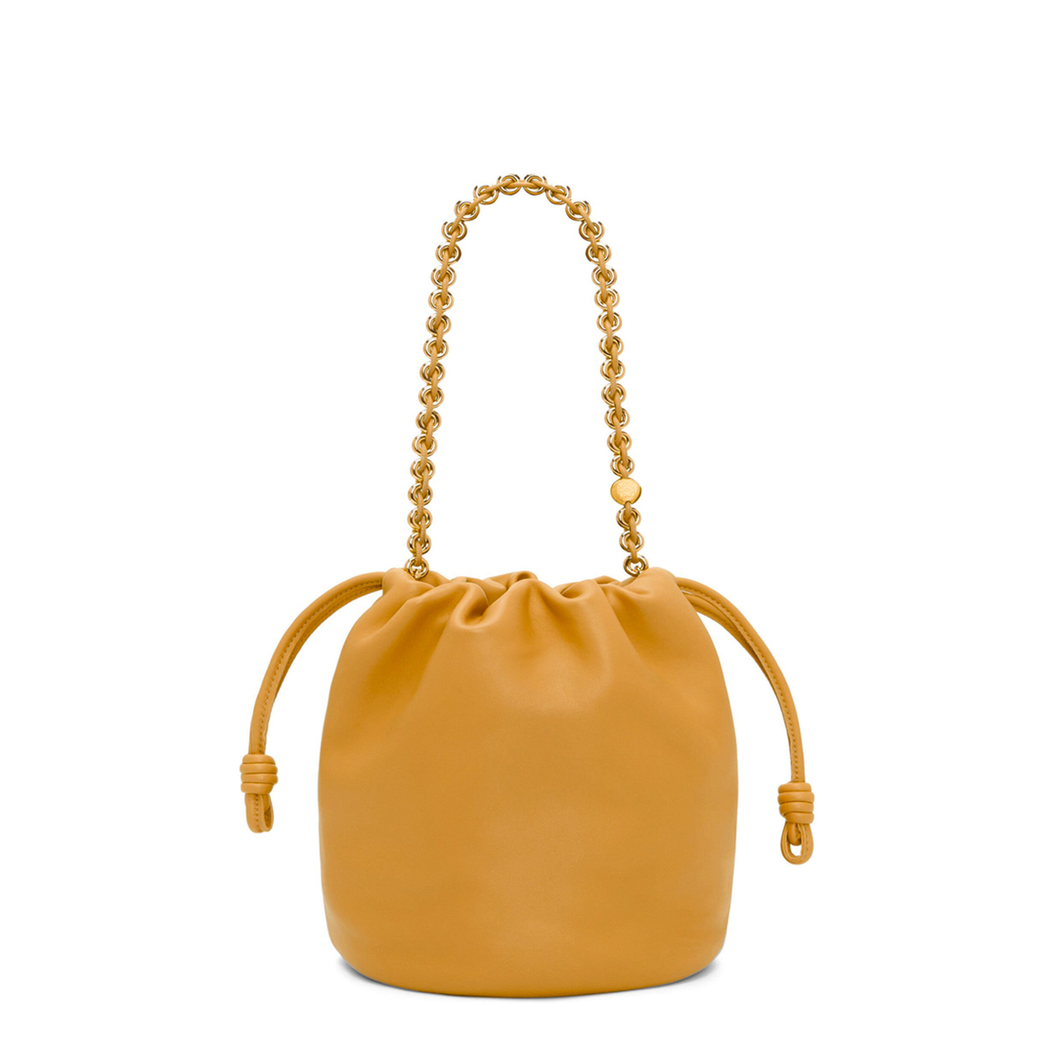 Flamenco Lambskin Bucket Bag - Black - Image 3