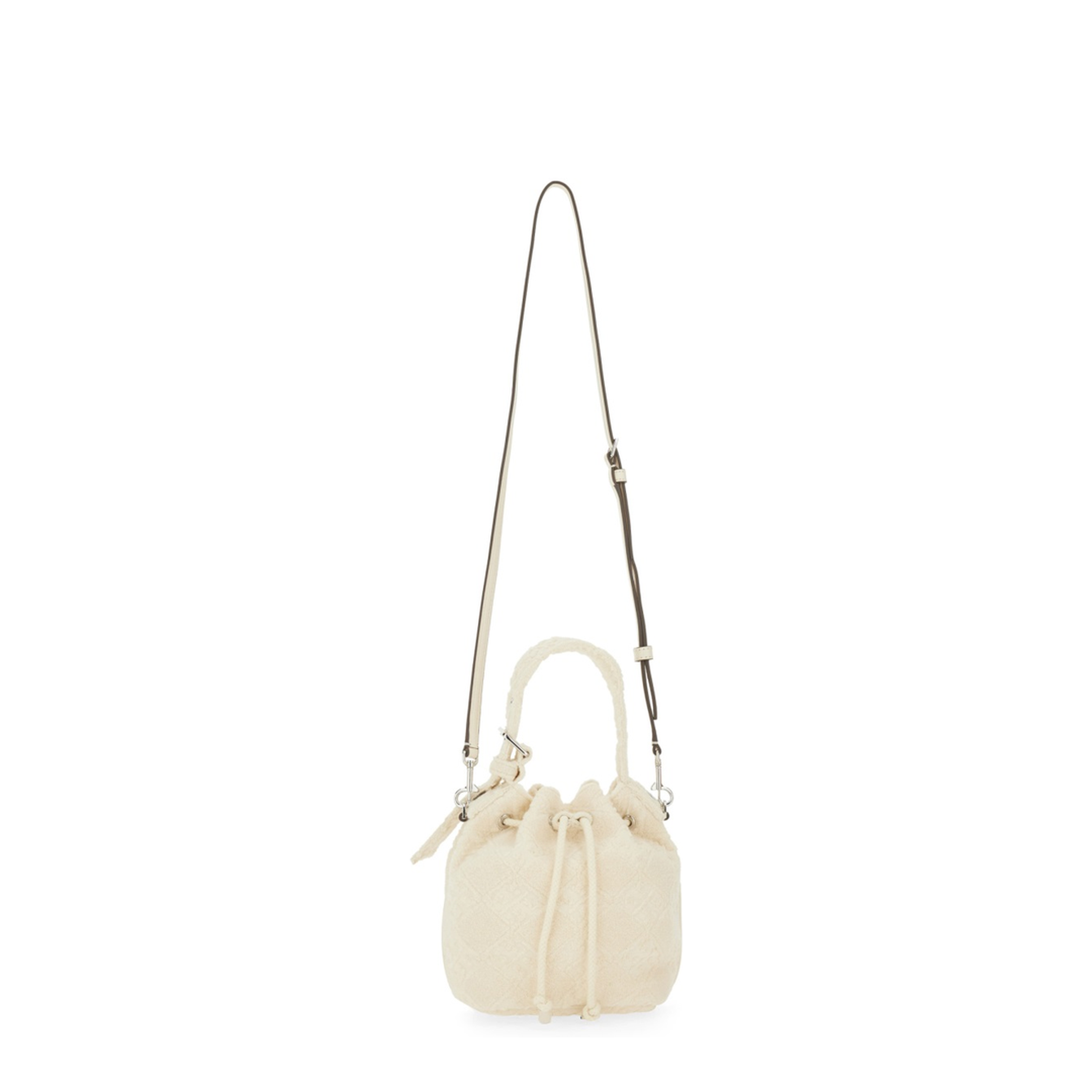 T Monogram Terry Mini Bucket Bag - New Ivory - Image 2