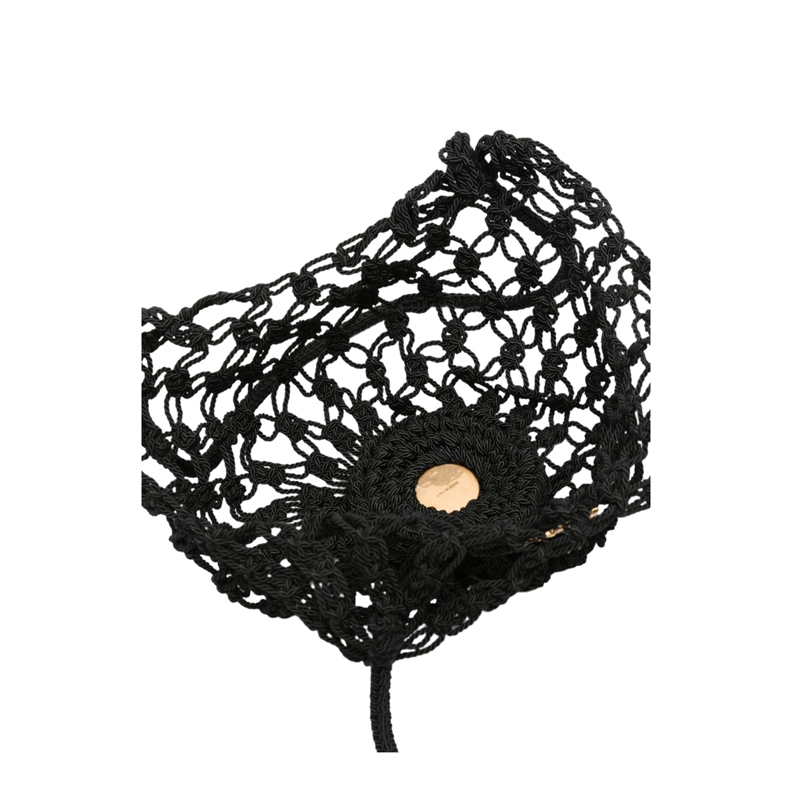 Cassandre Large Crochet Tote Bags - Black - Image 3