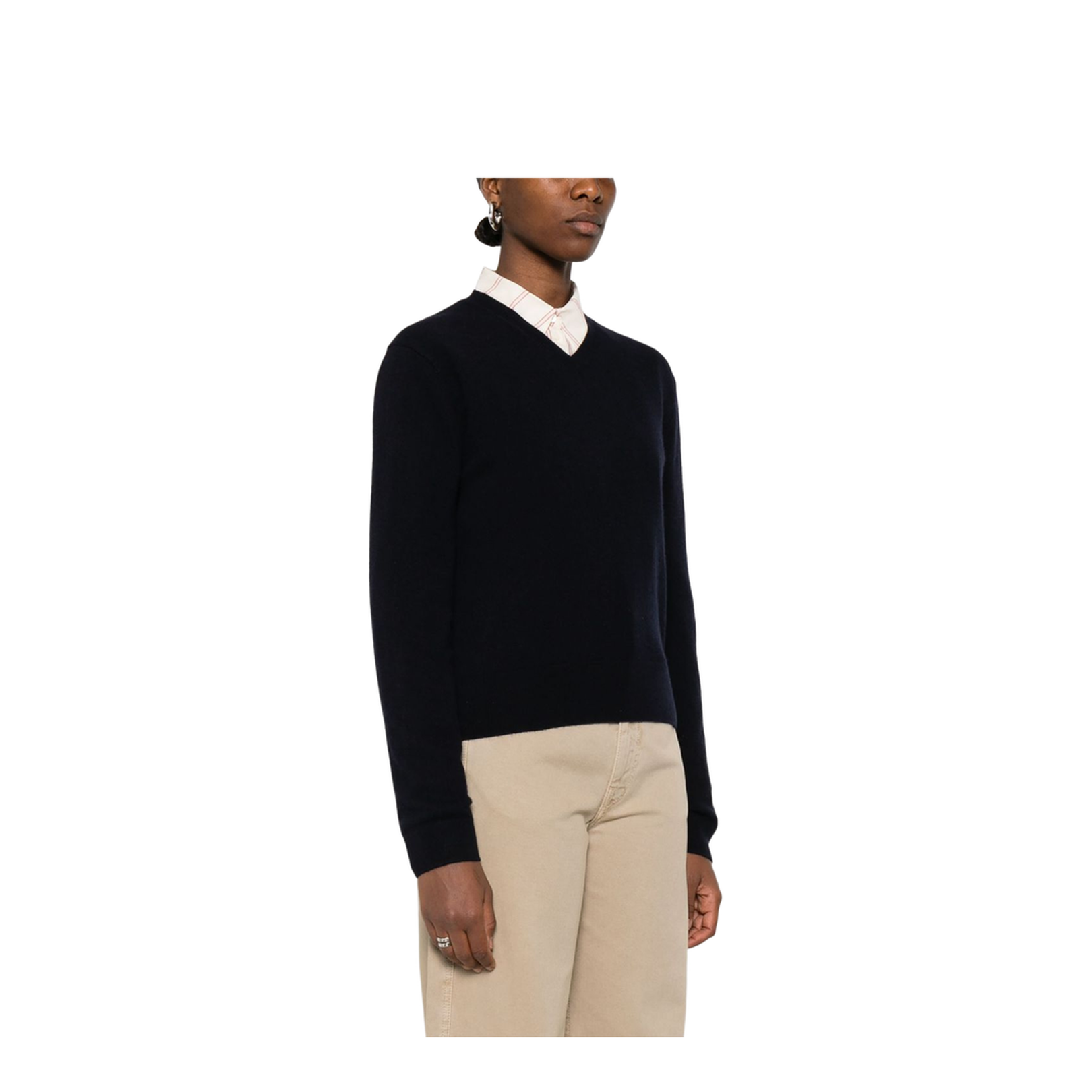 Cashmere V-Necked Sweater - Image 4