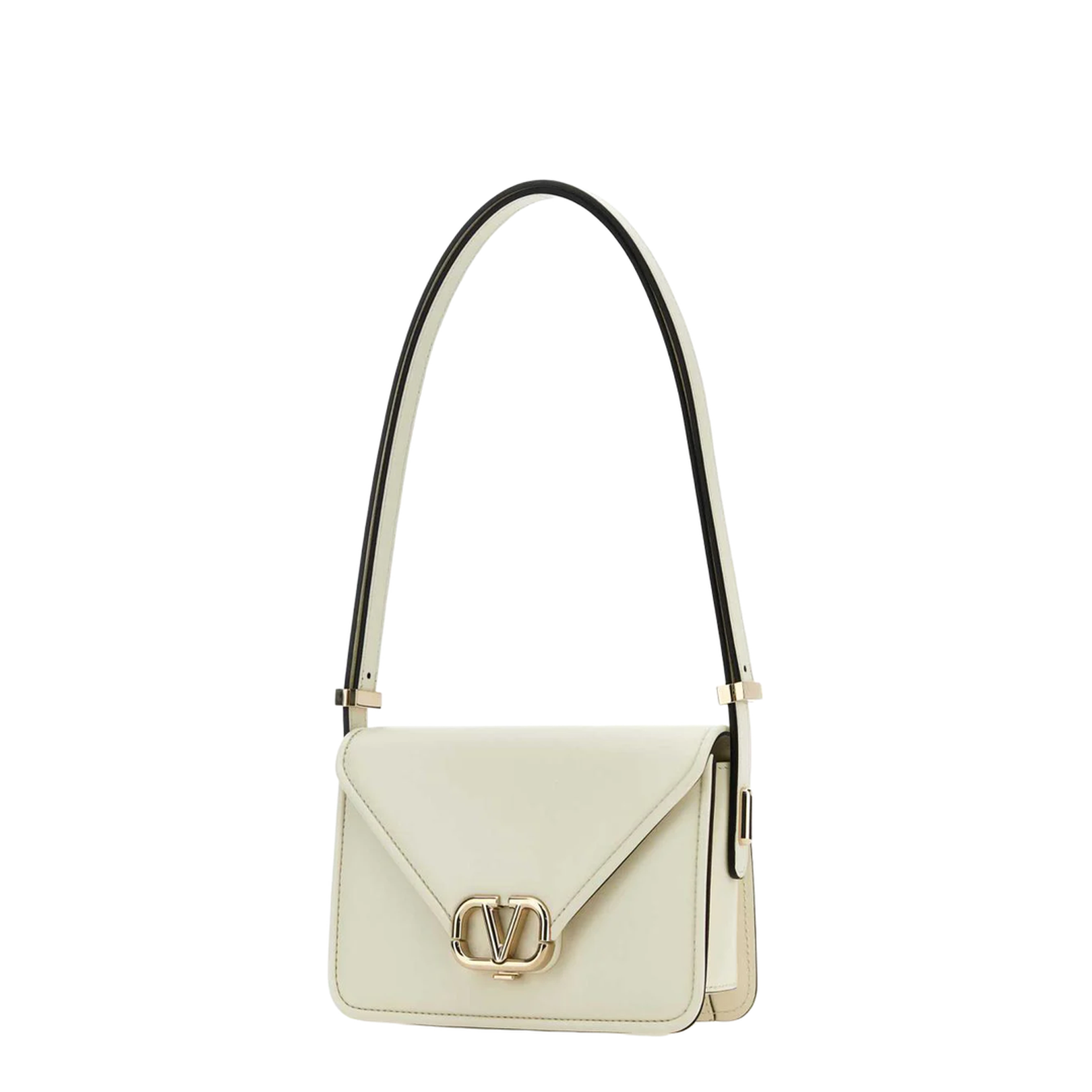 Ivory Leather VLogo Crossbody Bag - Image 2