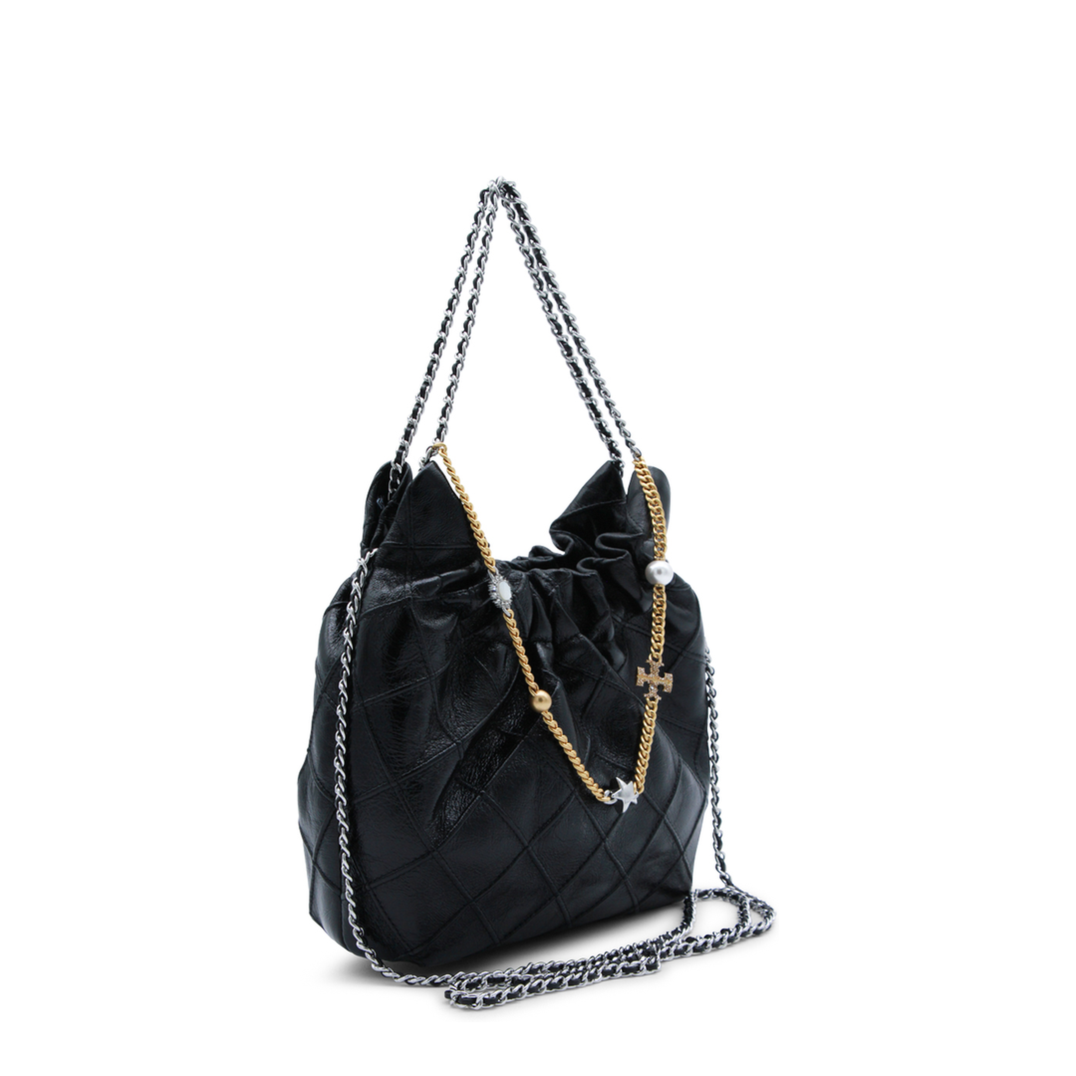 Fleming Mini Leather Hobo Bag - Image 3