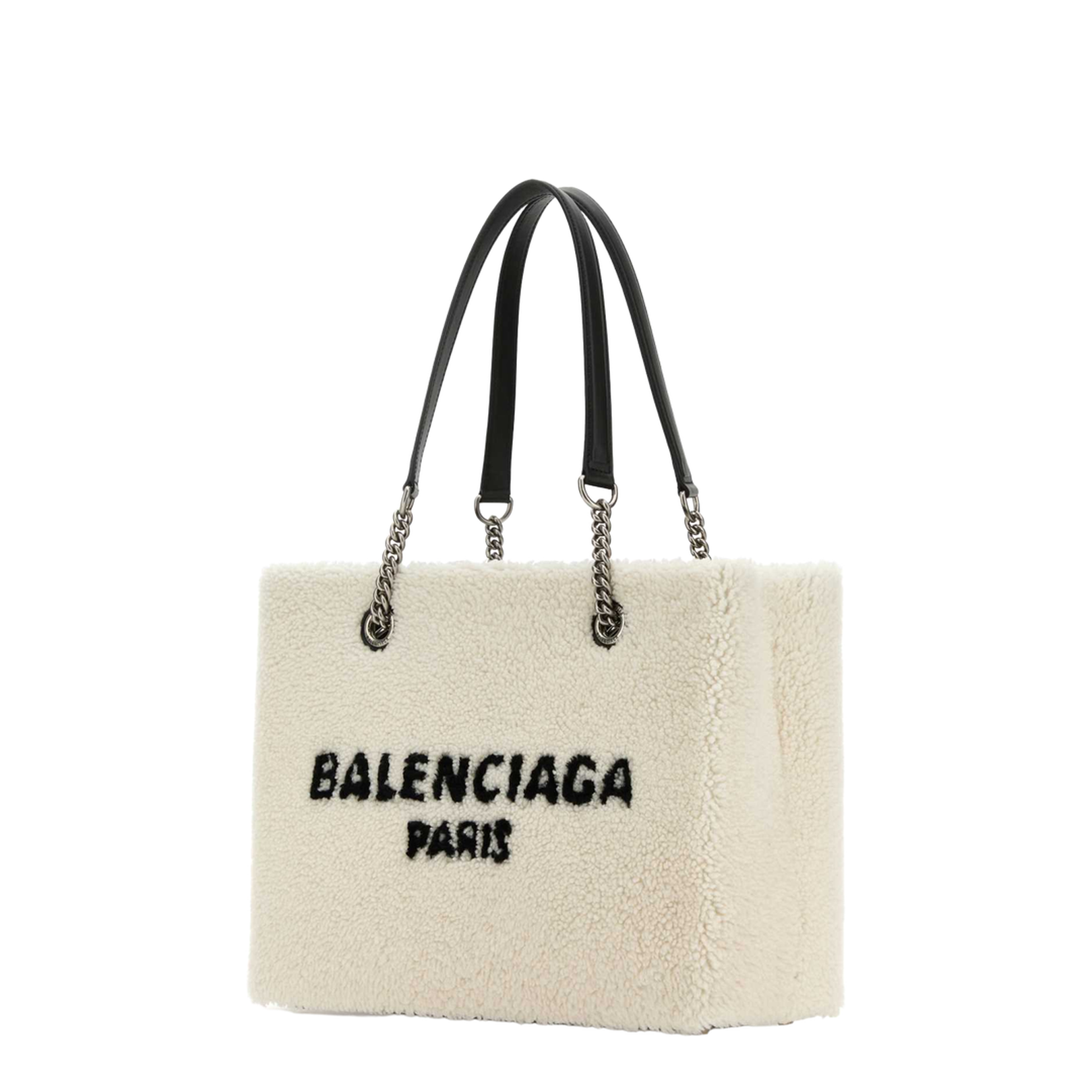Medium Shearling Handbag - White - Image 2