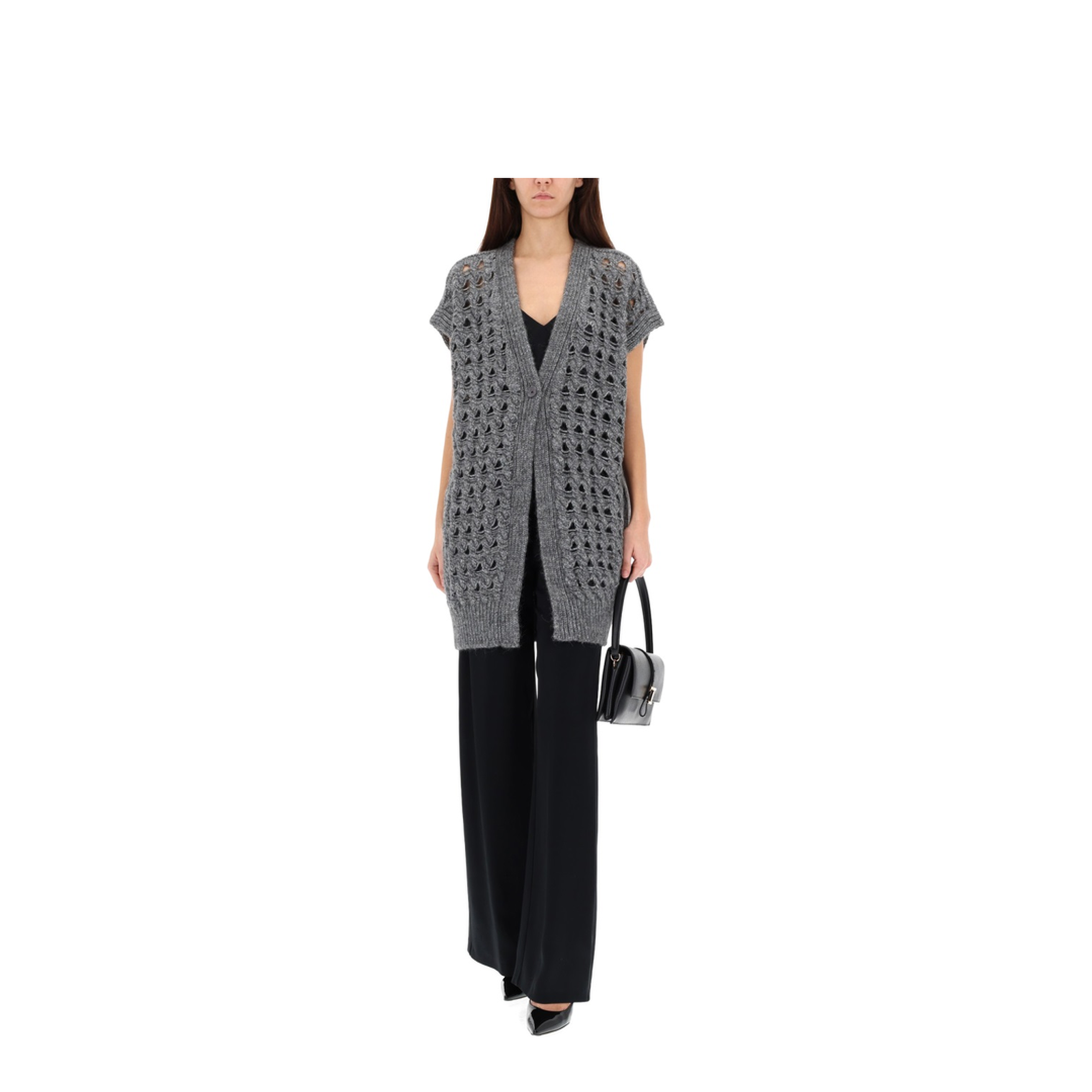 Vest with Perforated Workmanship - Image 2