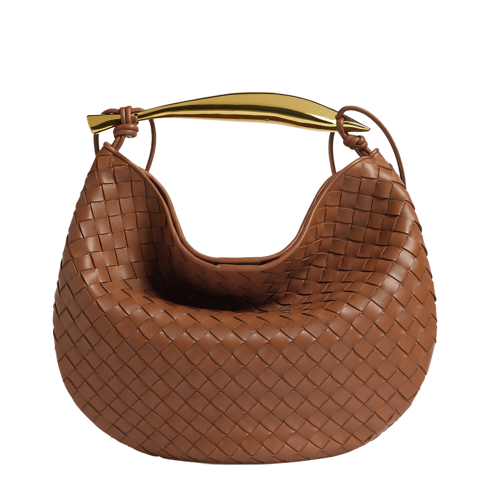 Sardine Large Leather Shoulder Bags - Brown - Image 1
