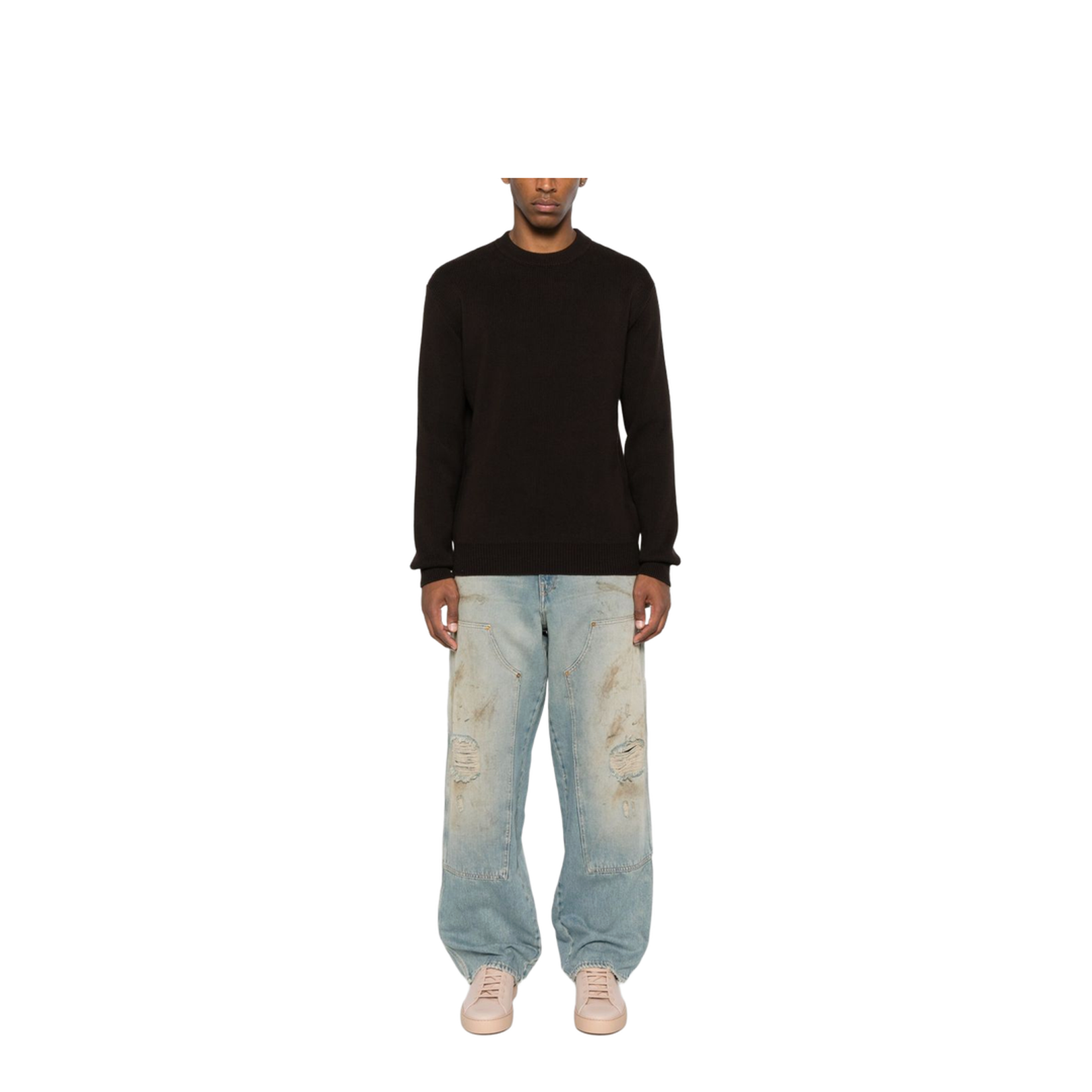 Destroyed Denim Cotton Jeans - Image 2