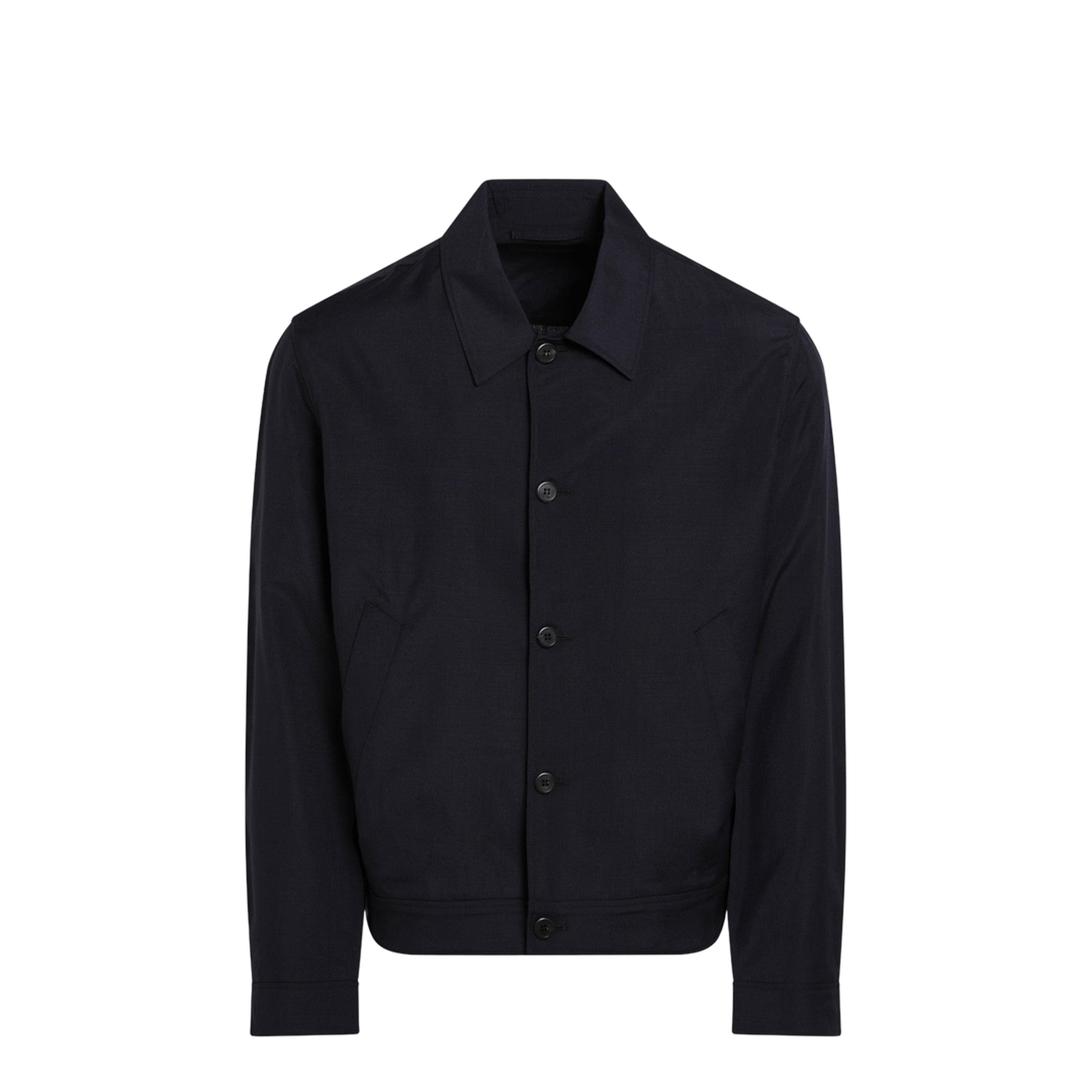 Blue Wool and Mohair Jacket - Image 1