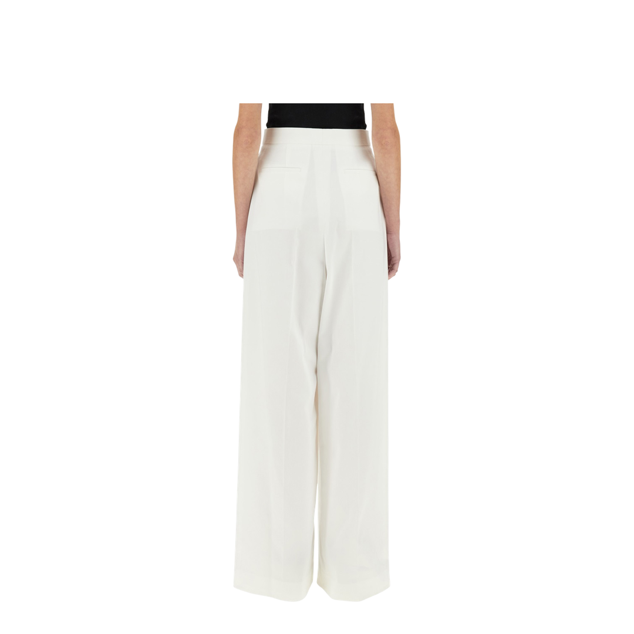 Pleated Pants - White - Image 3