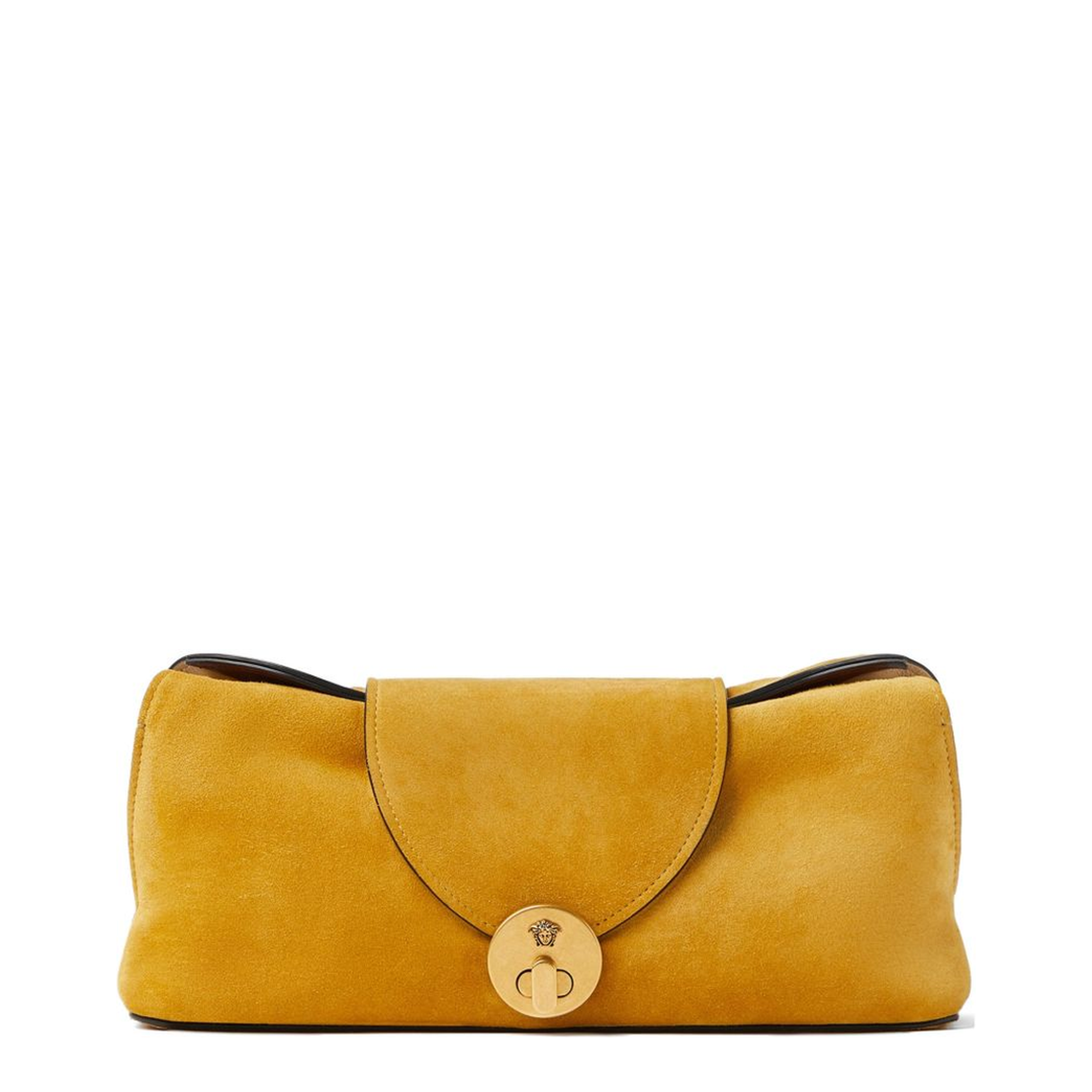 Vivian Suede Clutch - Yellow - Image 1