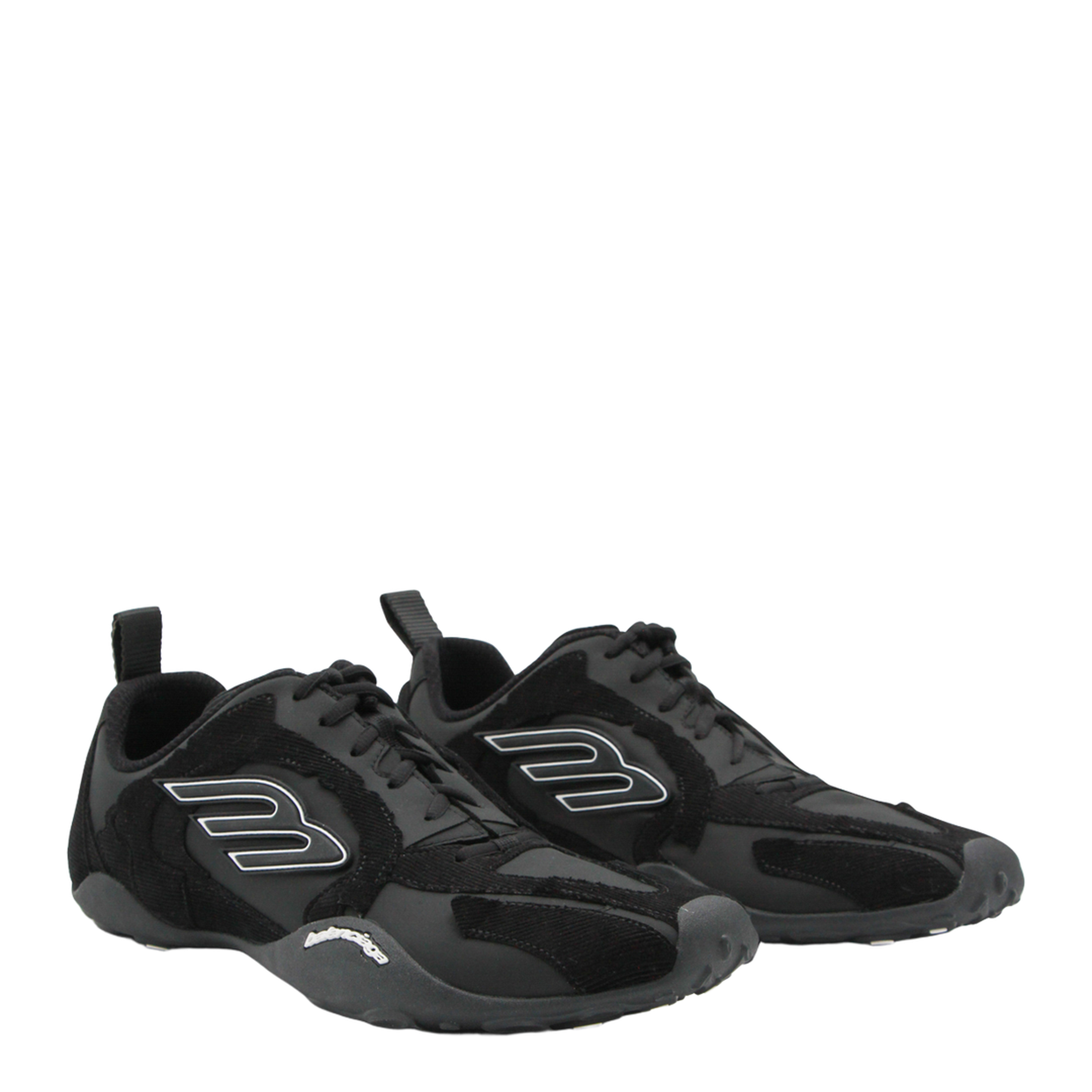 Black Nylon Monday Sneakers - Image 4