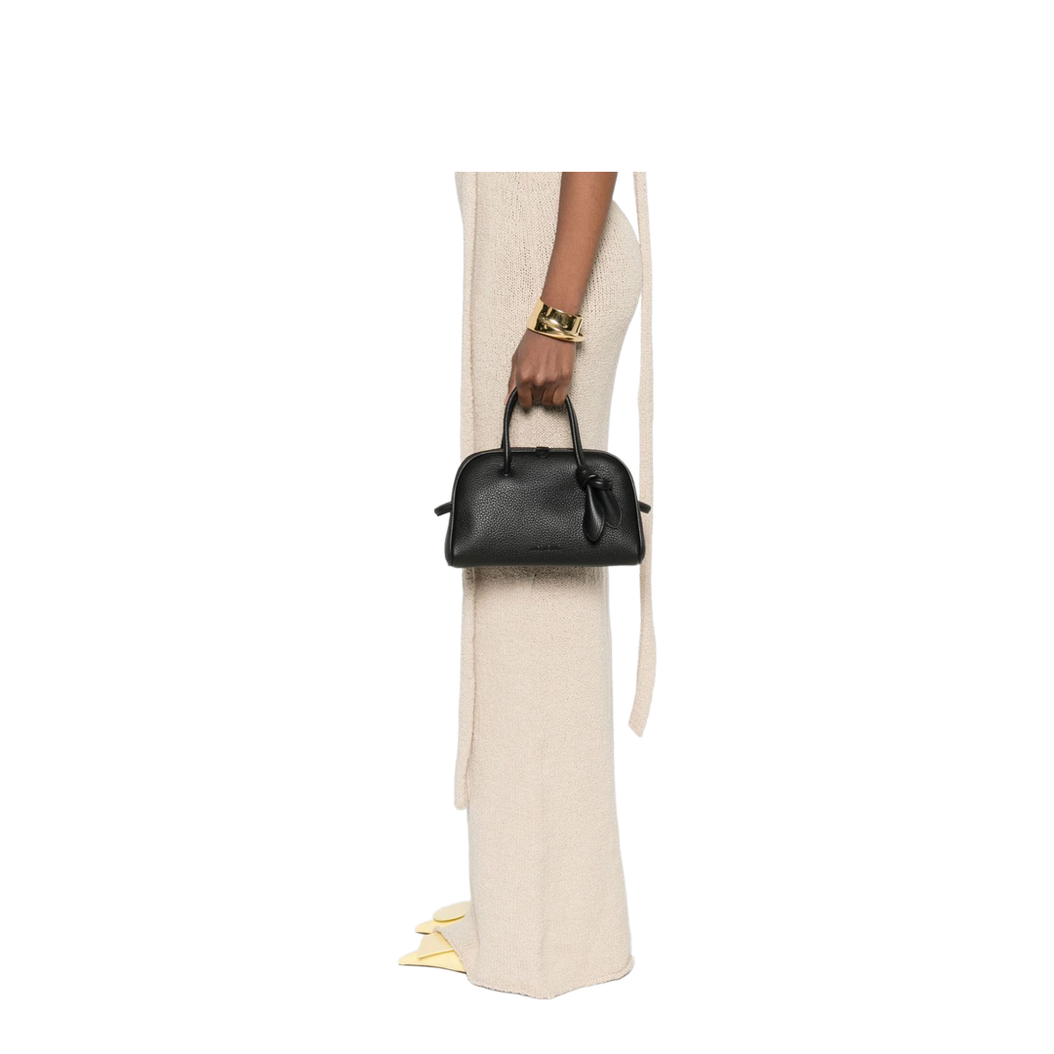 Le Petit Turismo Grained Calfskin Bowling Bag - Black - Image 5