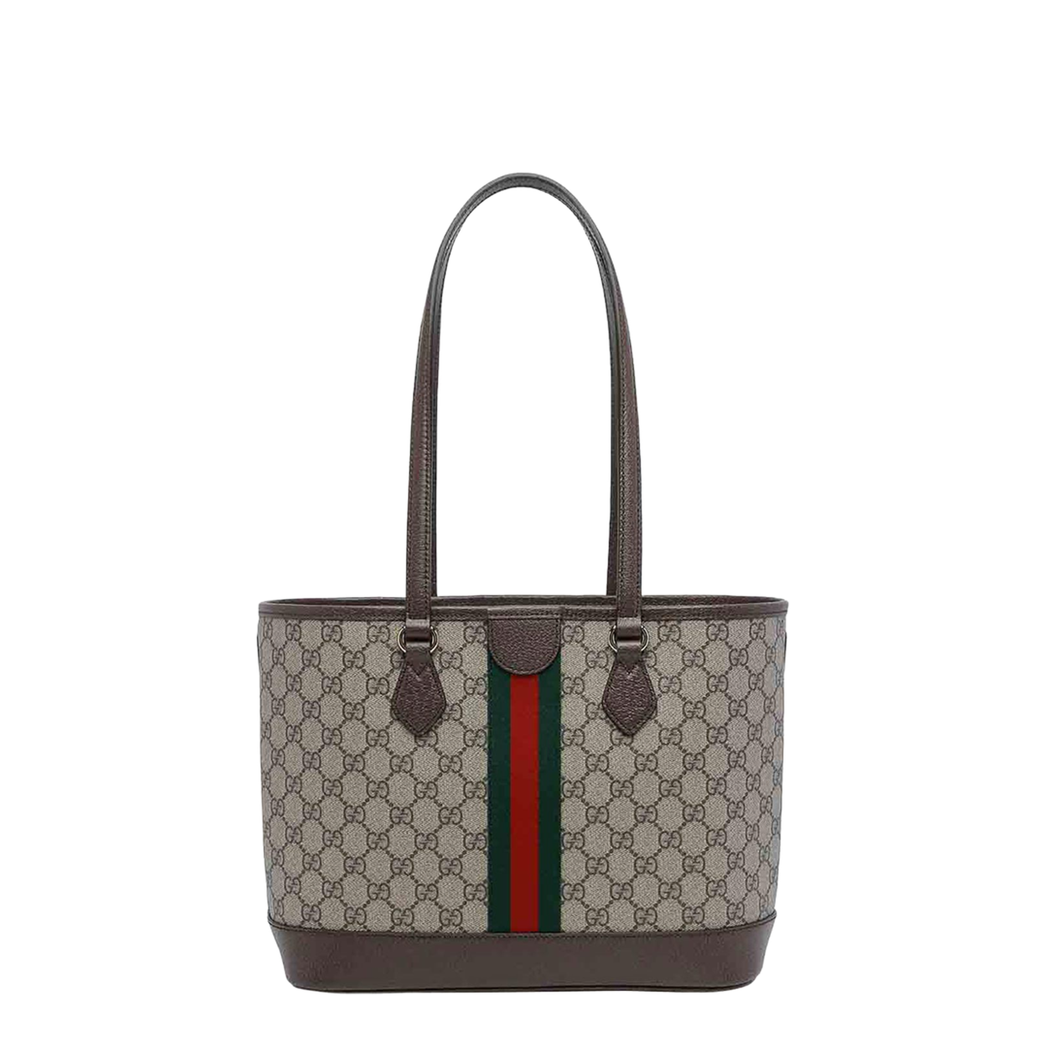 Ophidia Medium Tote Bag in Beige and Brown GG Fabric - Image 3