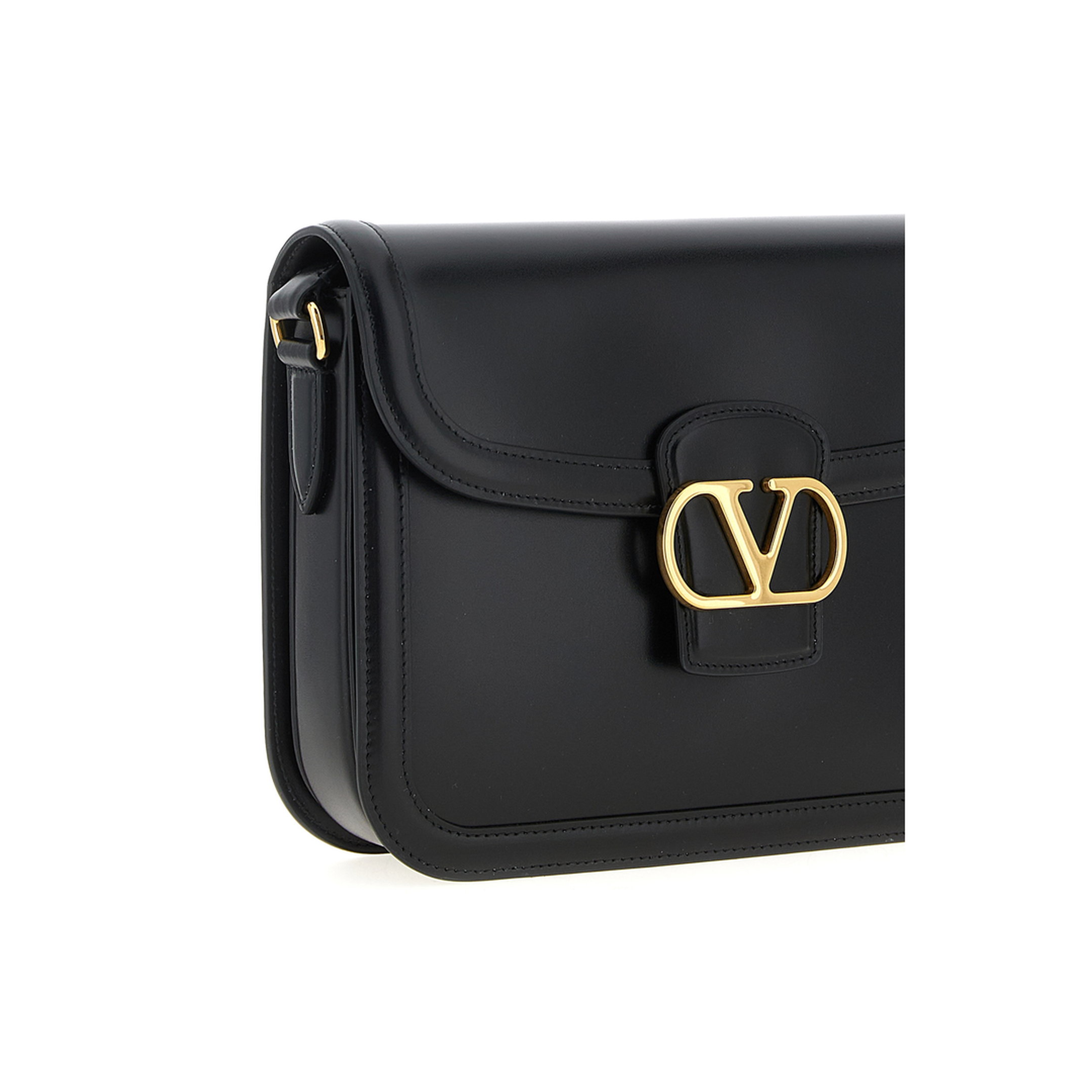 9To5 Calfskin Shoulder Bag - Black - Image 3