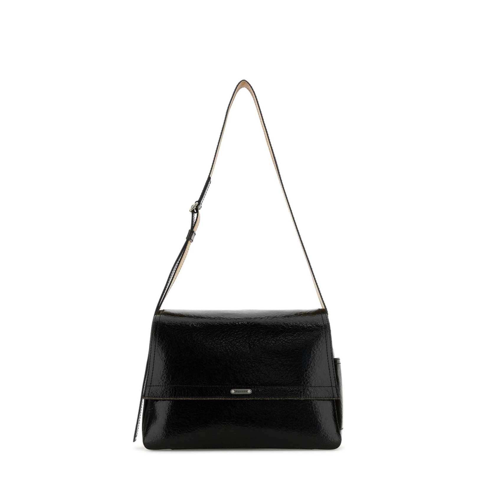 Black Leather The Slouch Crossbody Bag - Image 1