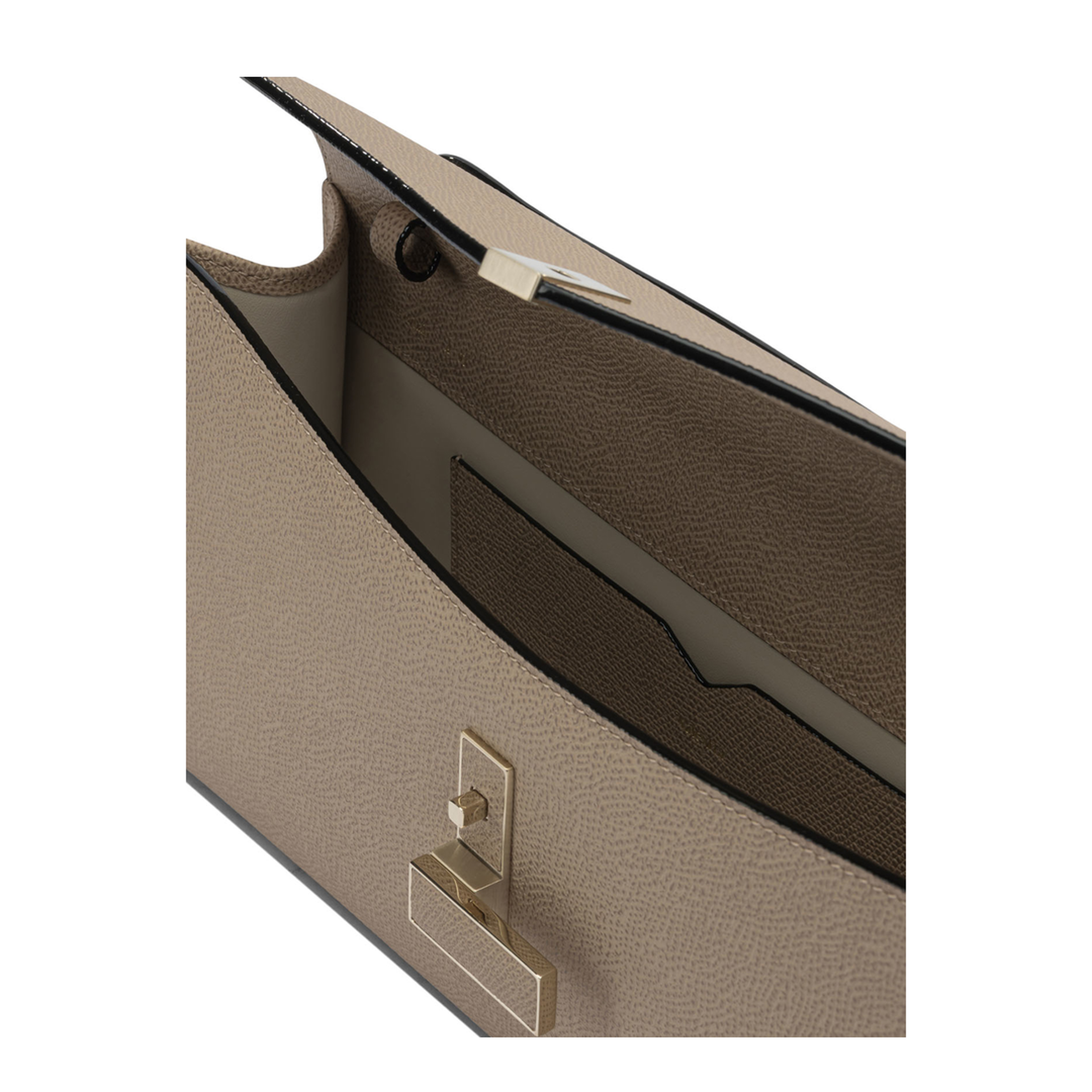 Iside Medium Calf Leather Clutch - Cashmere Beige - Image 5