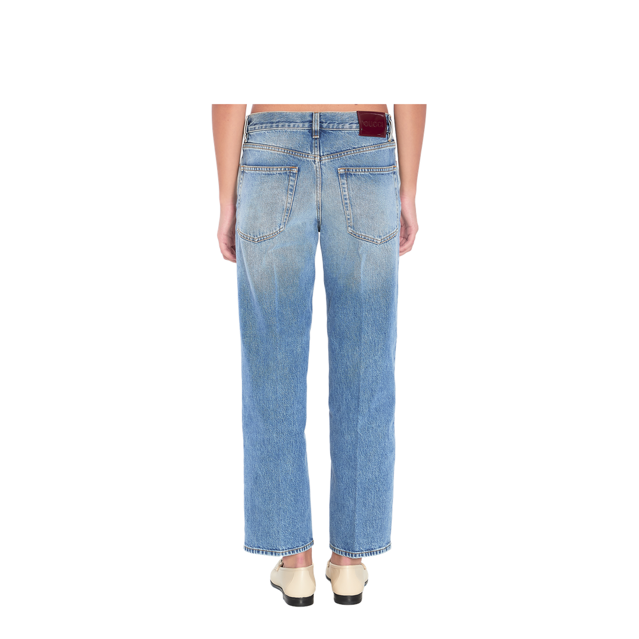 Straight Fit Denim Pants in Light Blue - Image 4