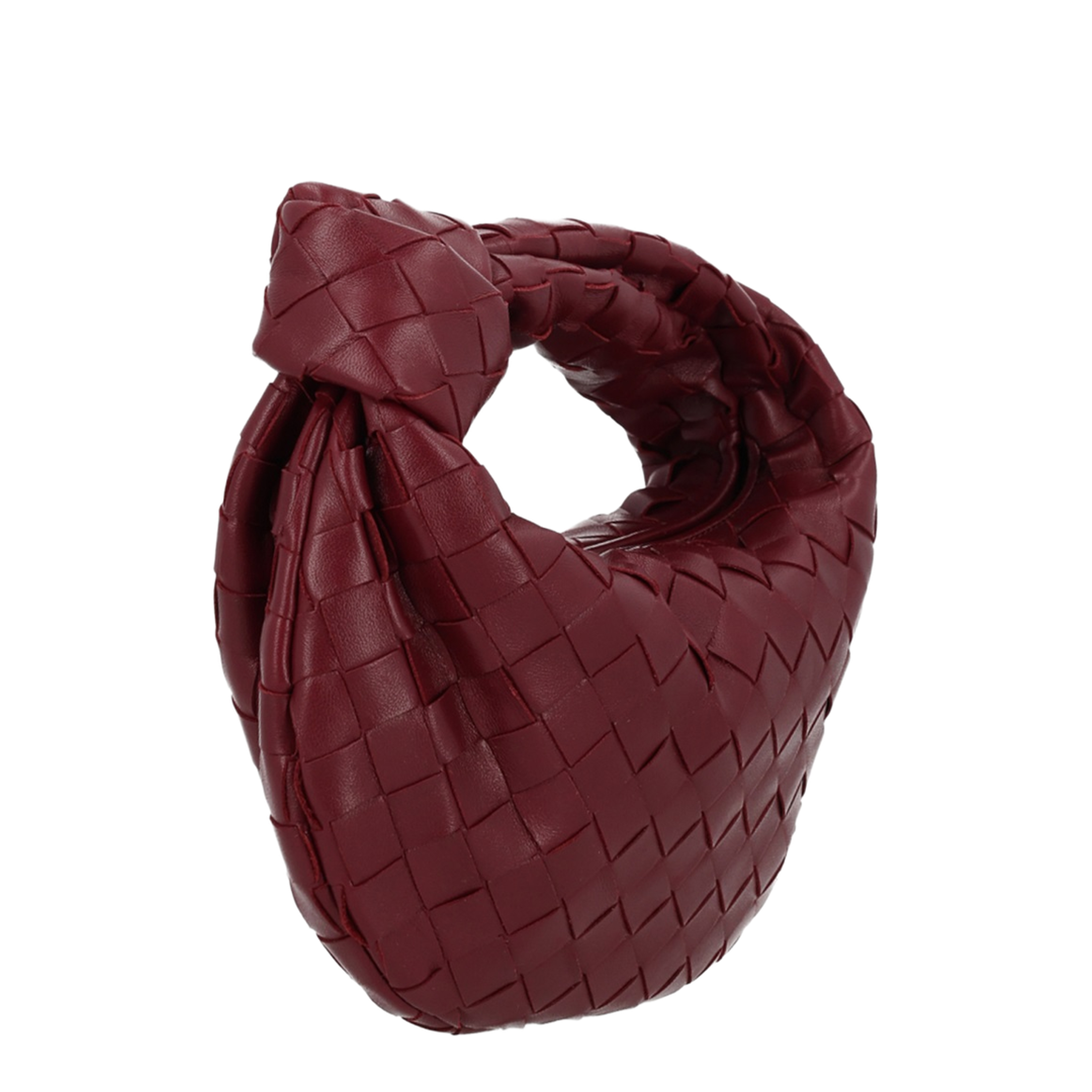Mini Jodie Leather Top Handle Bag - Red - Image 2