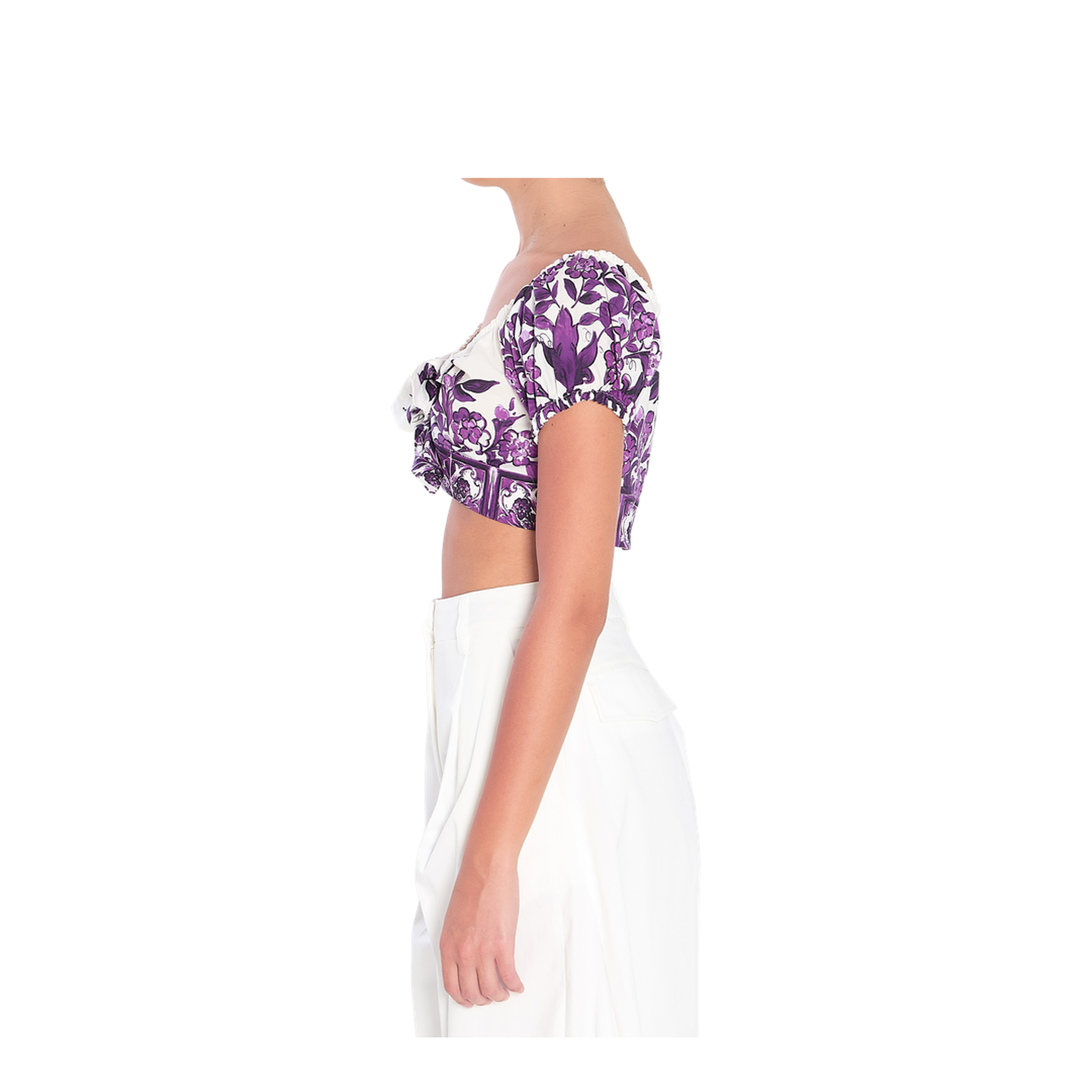 Top with Majolica Print - Image 3