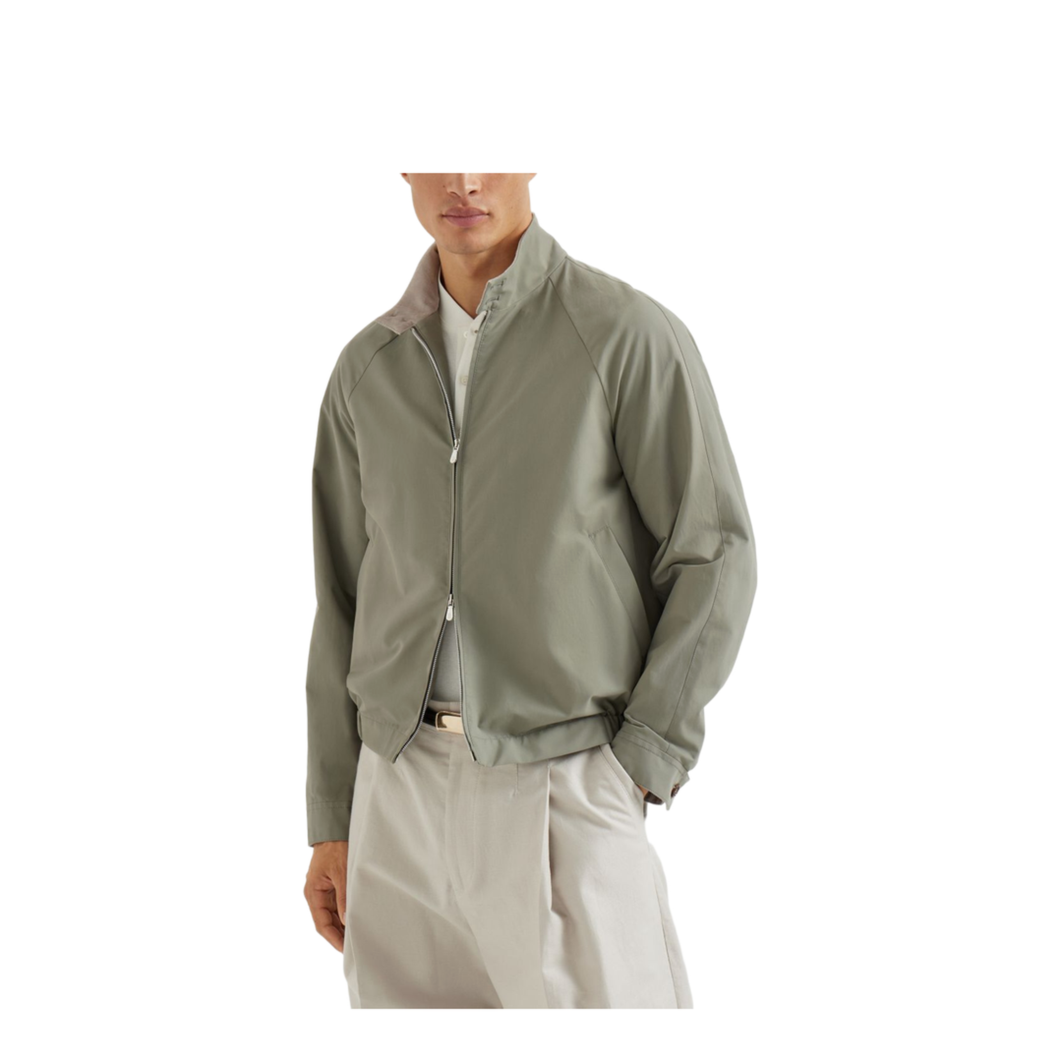 Technical Cotton Full-Zip Jacket - Image 3
