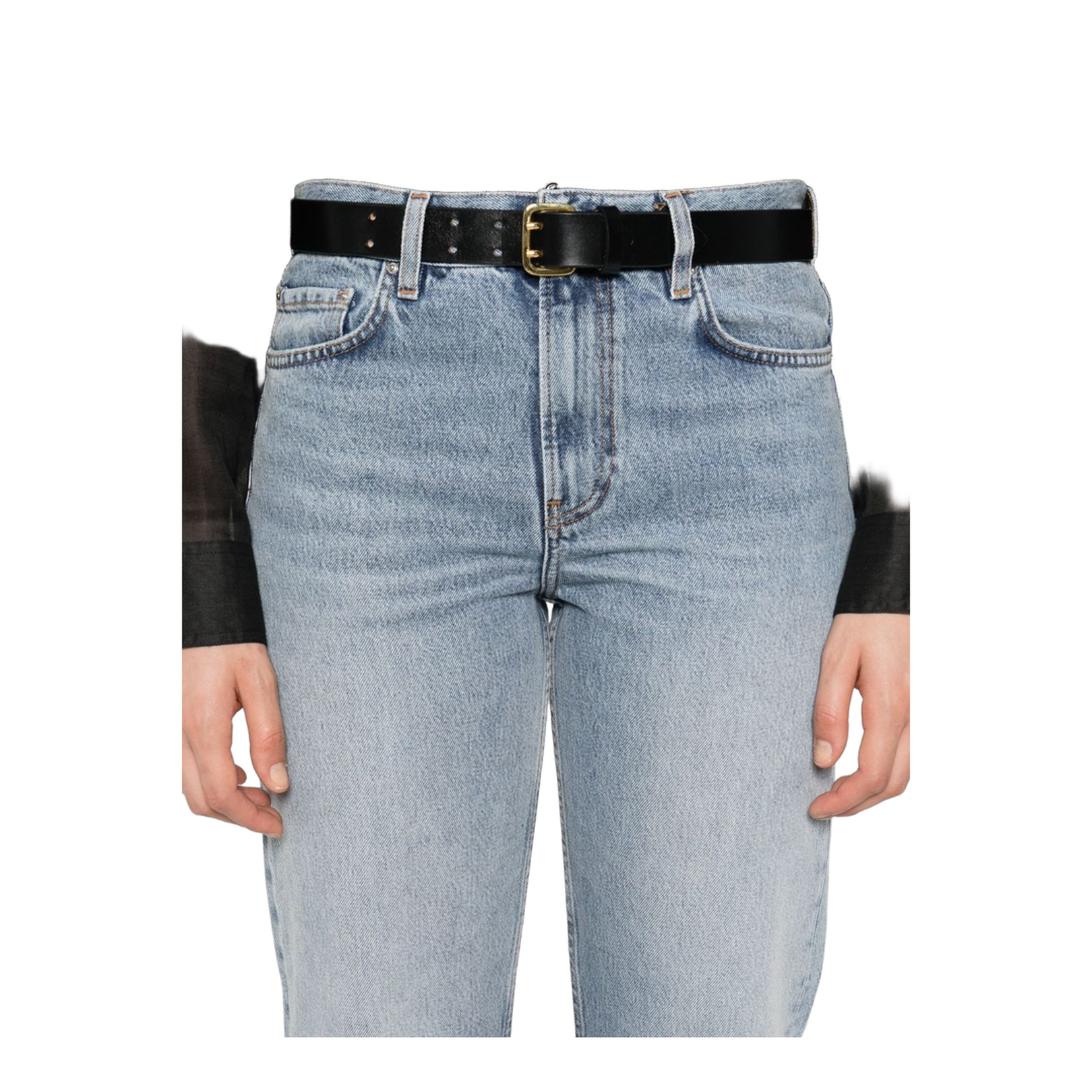 Blue Low Straight Jeans - Image 5