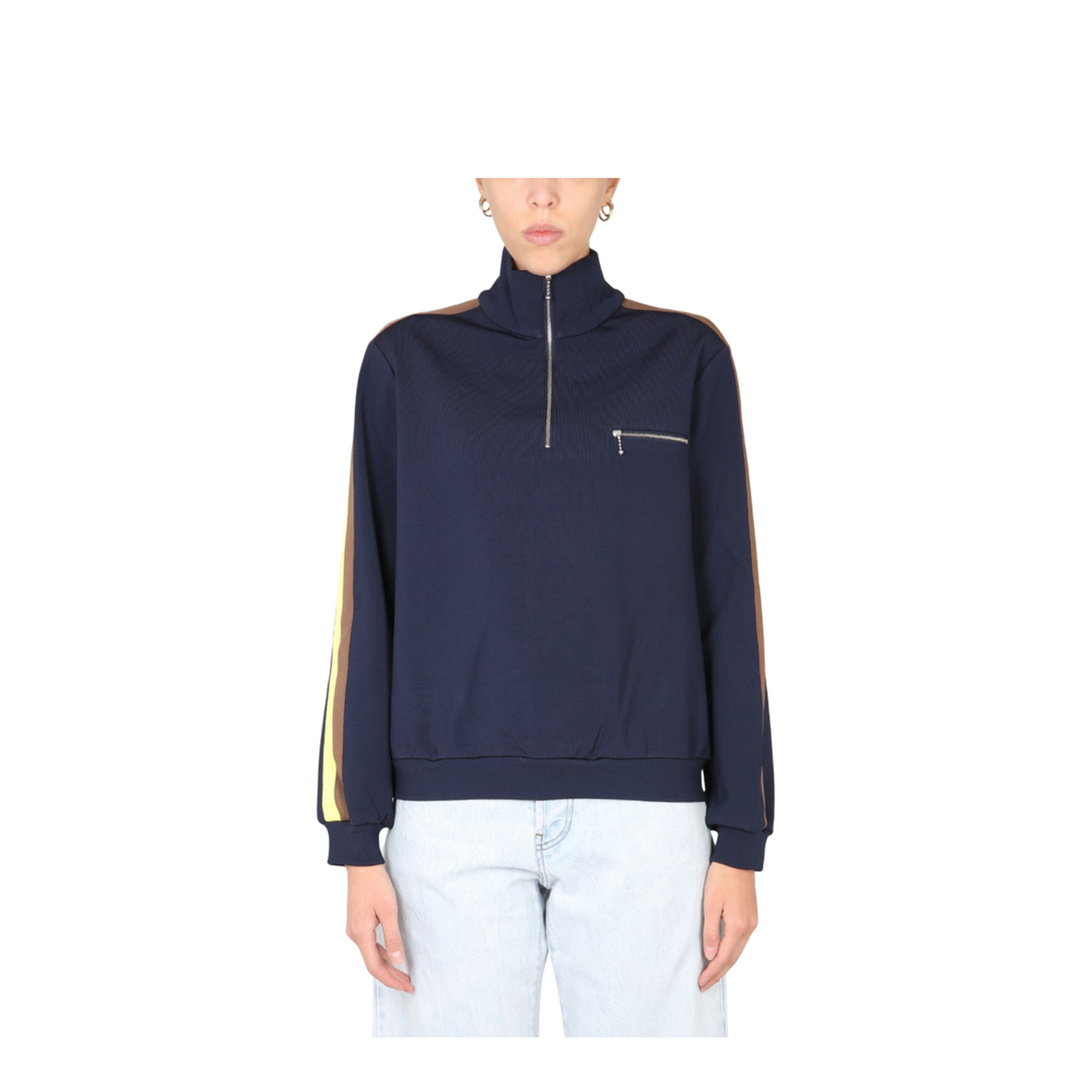 Sweatshirt With Front Zipper - Image 1