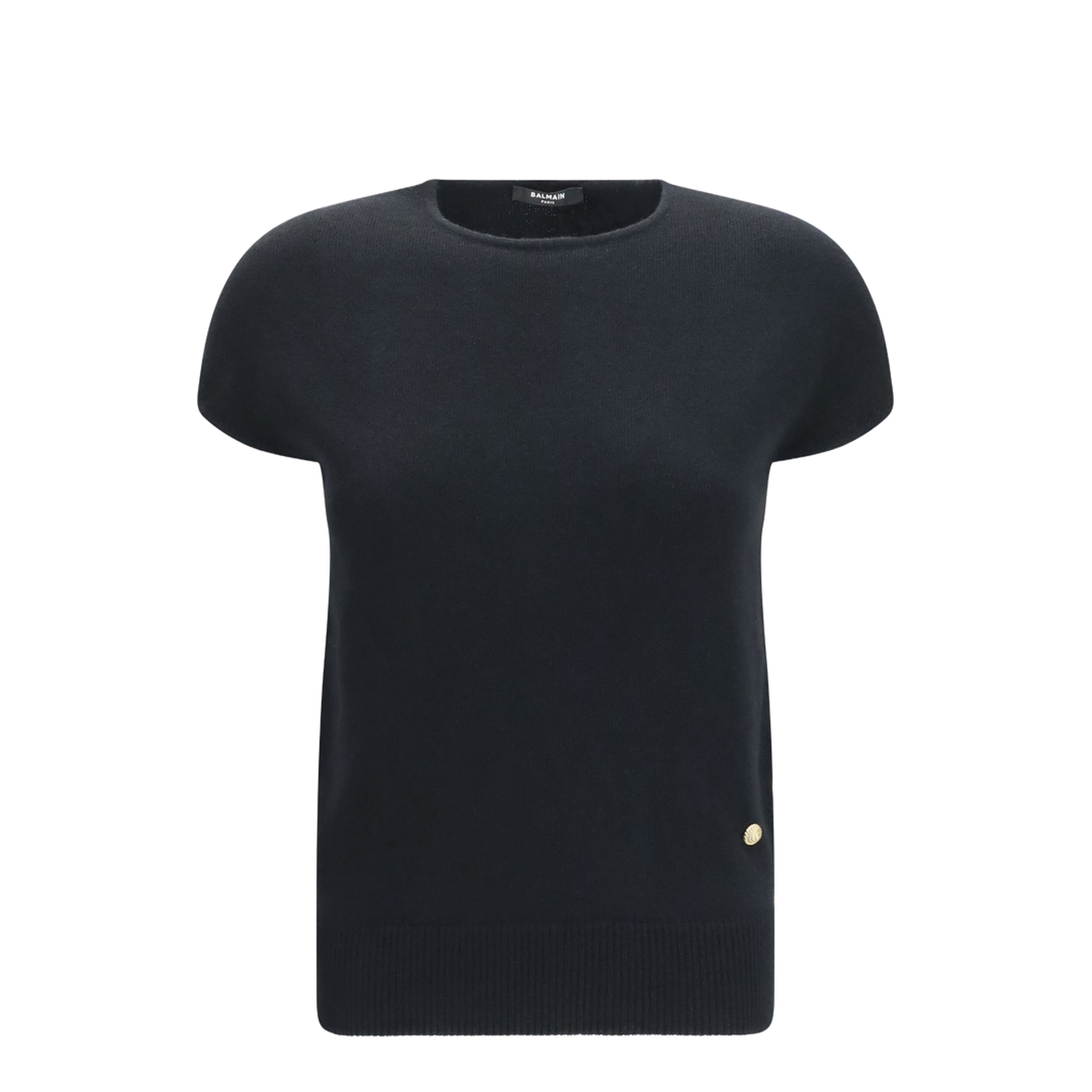 Sleeveless Wool and Cashmere Sweater - Image 1