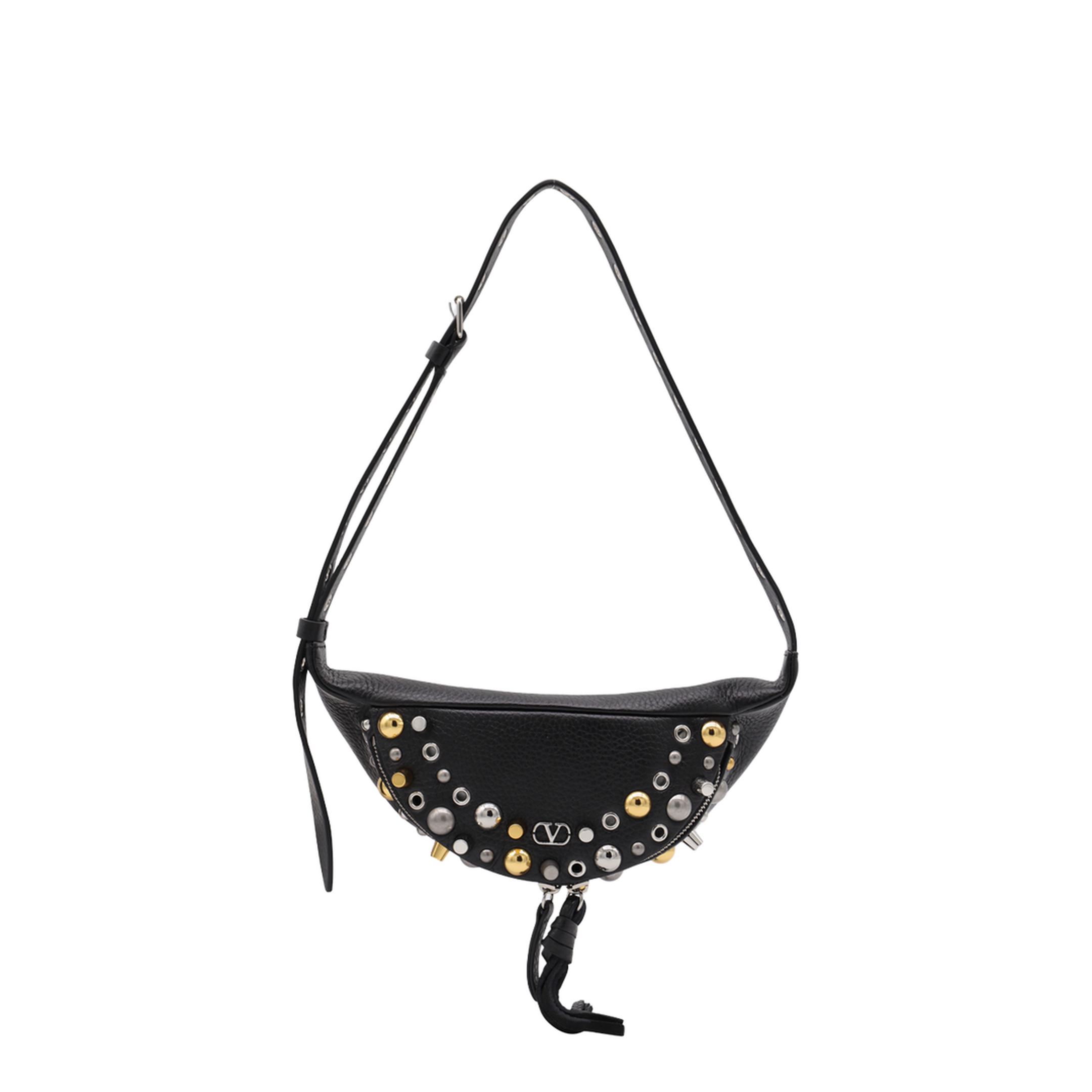 Nellcôte Grainy Calfskin Belt Bag - Black - Image 1