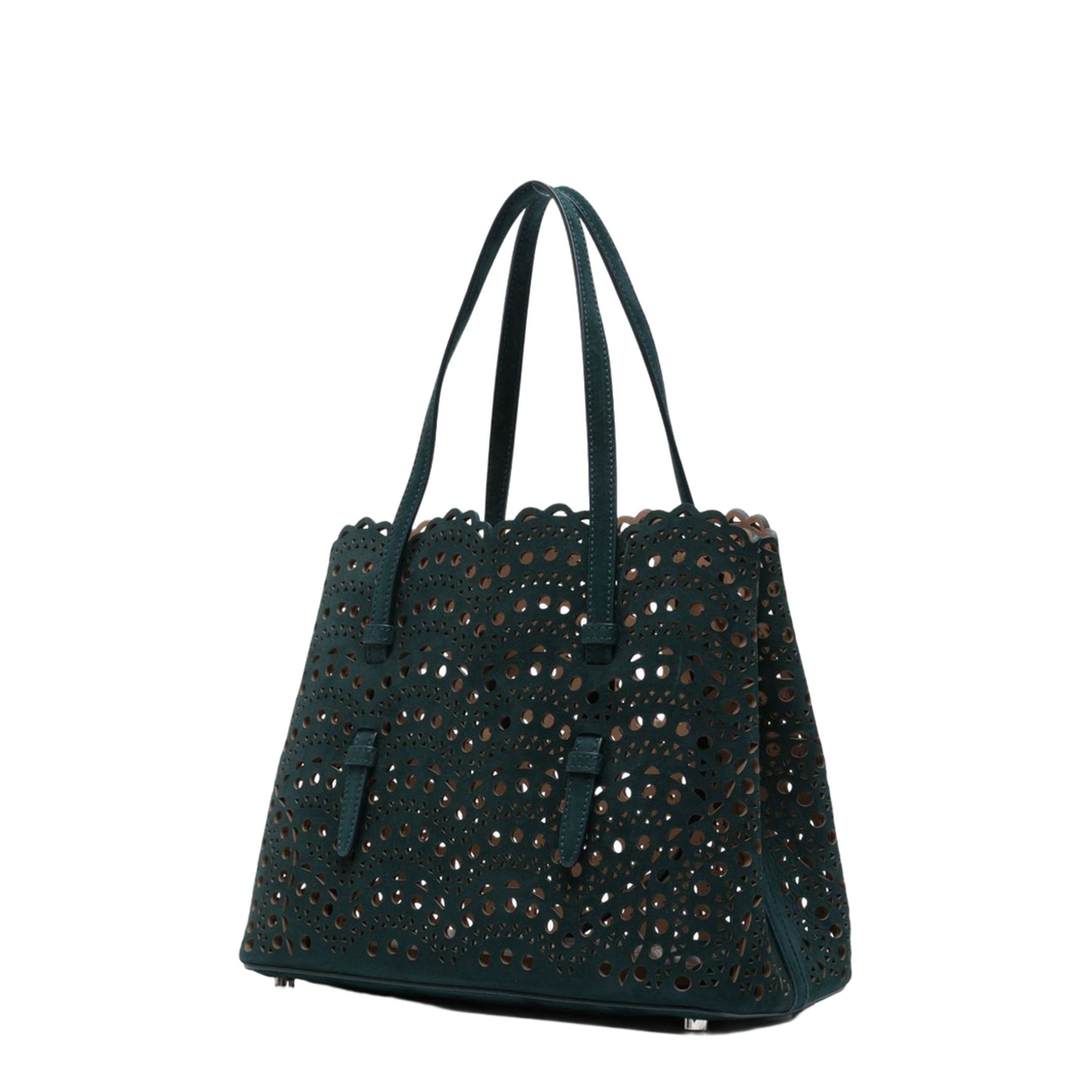 Mina Medium Nubuck Shoulder Bag - Brown - Image 5
