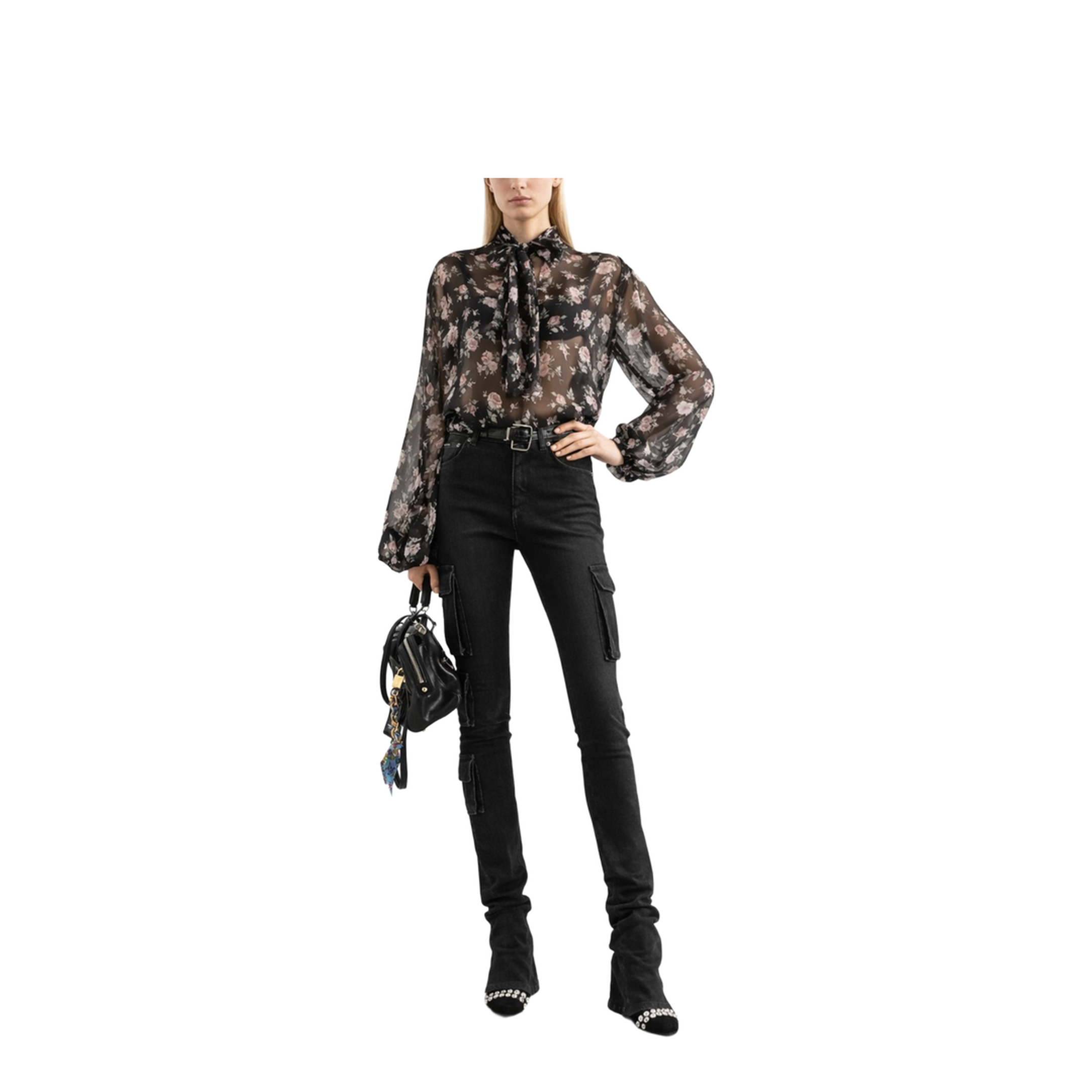 Vintage Rose Print Top - Image 2