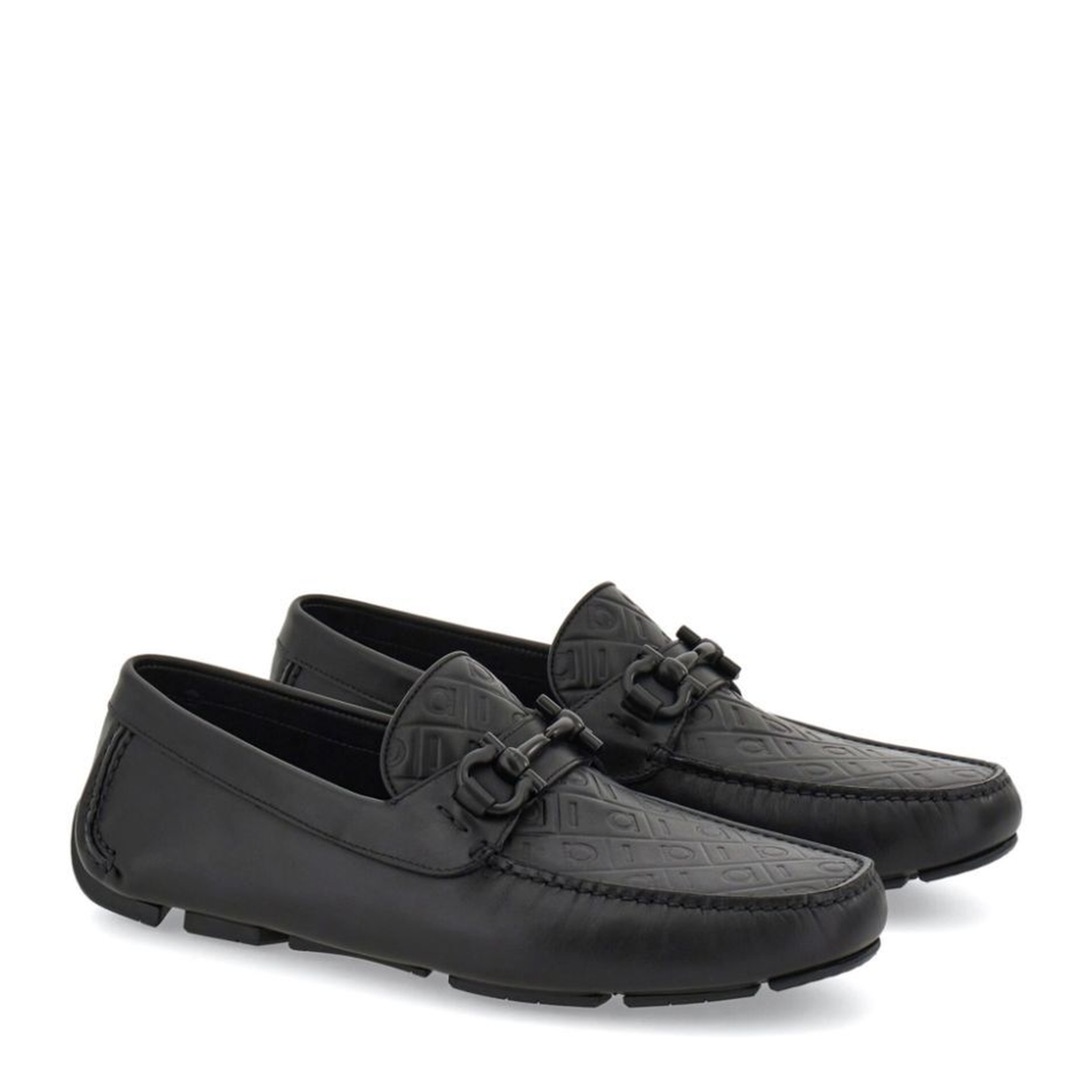 Embossed Gancini Monogram Driving Loafers - Image 2