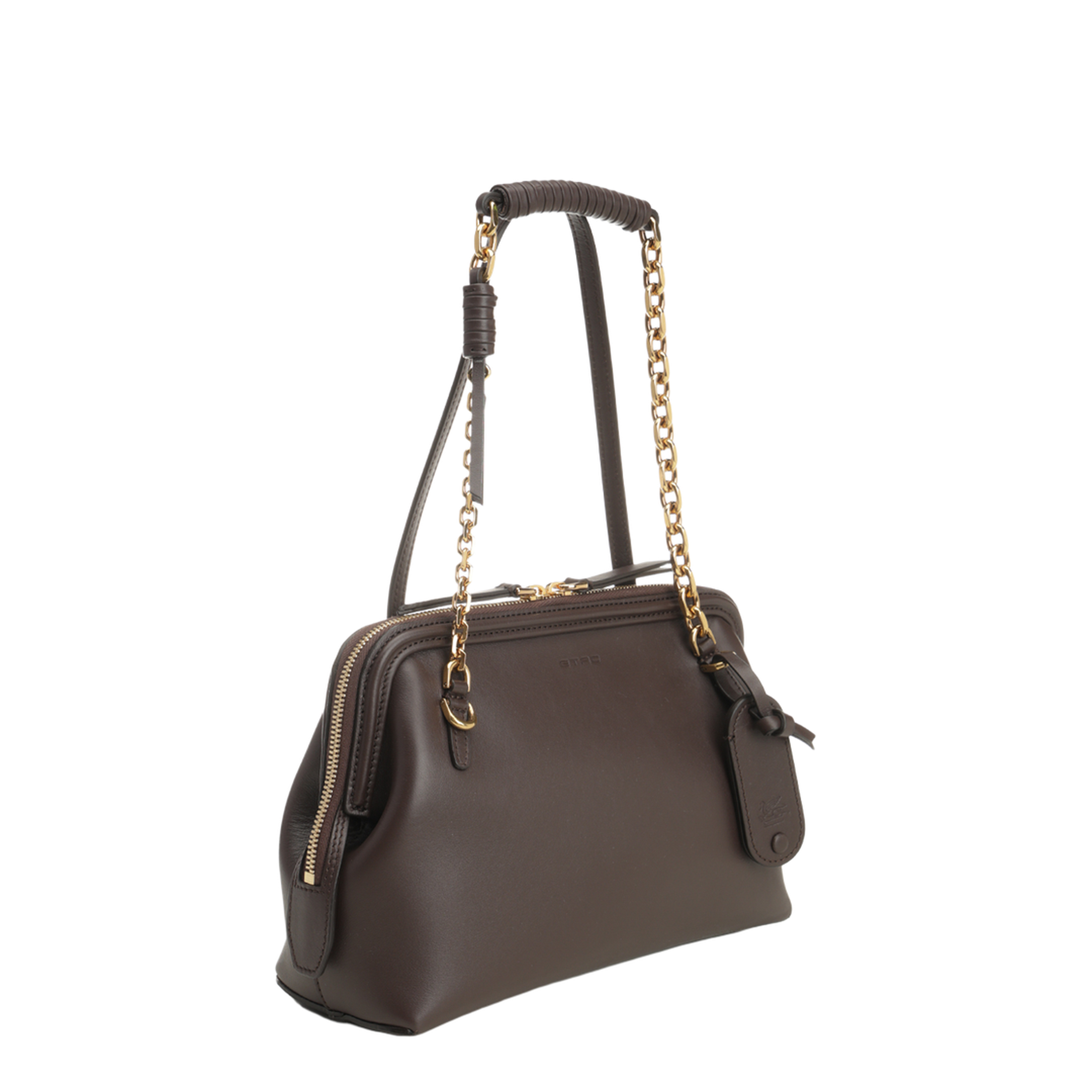 Small Calfskin Shoulder Bag - Brown - Image 2