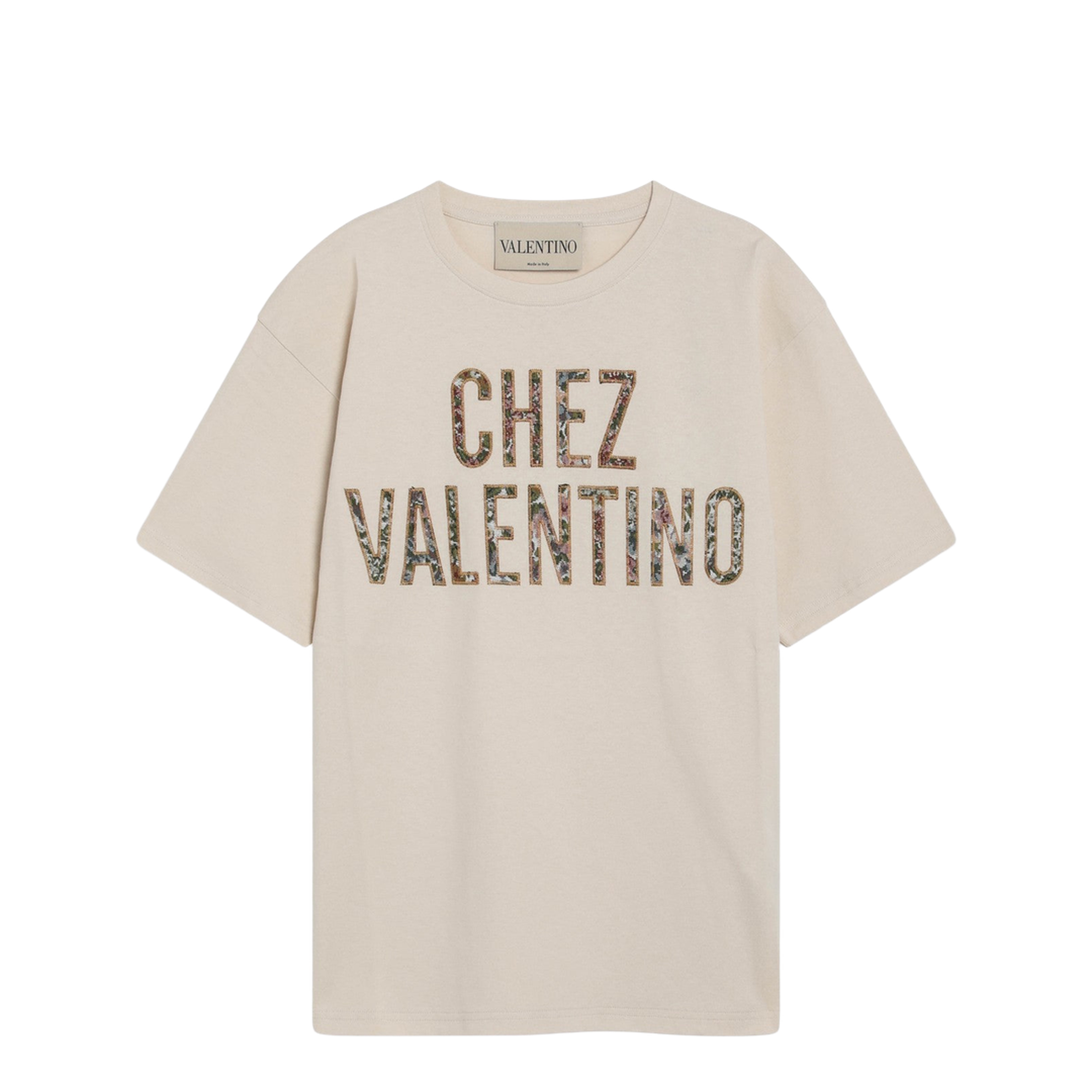 Women's Logo T-Shirt Beige - Image 1
