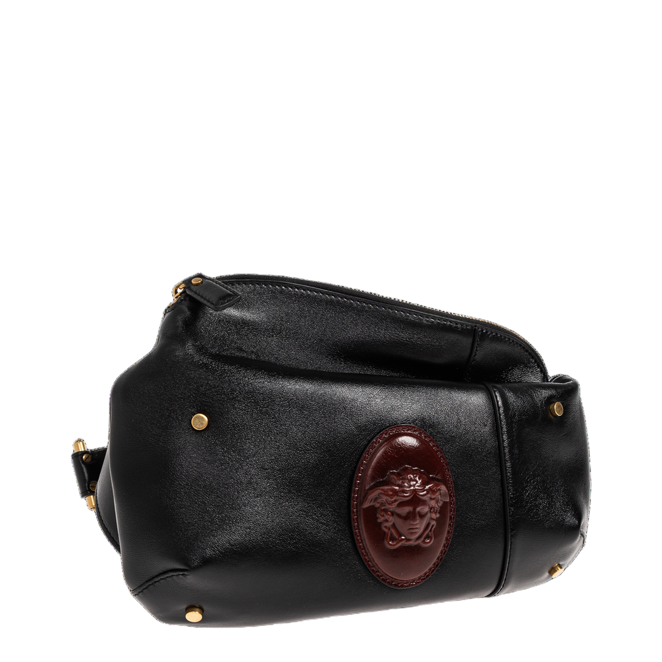 Lou Small Nappa Belt Bag - Black+Brown - Image 4