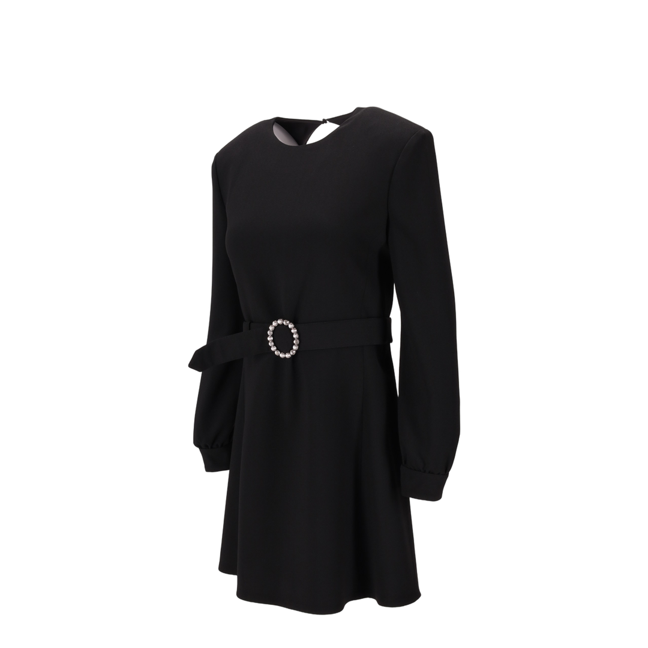 Backless Mini Dress Black - Image 1