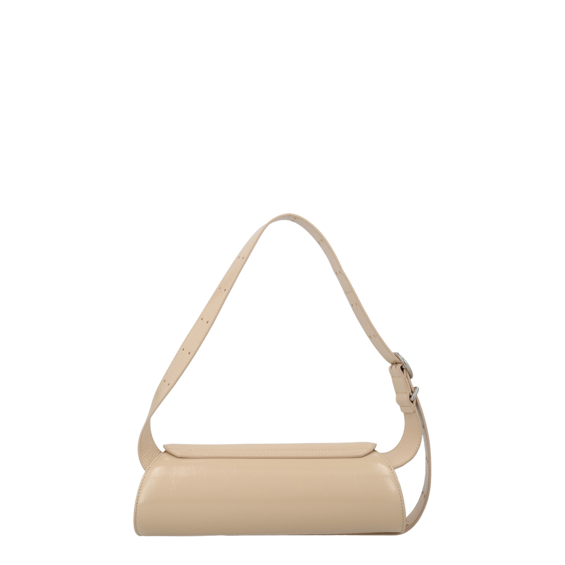 Cannolo Small Leather Shoulder Bag - Bone (Beige) - Image 3