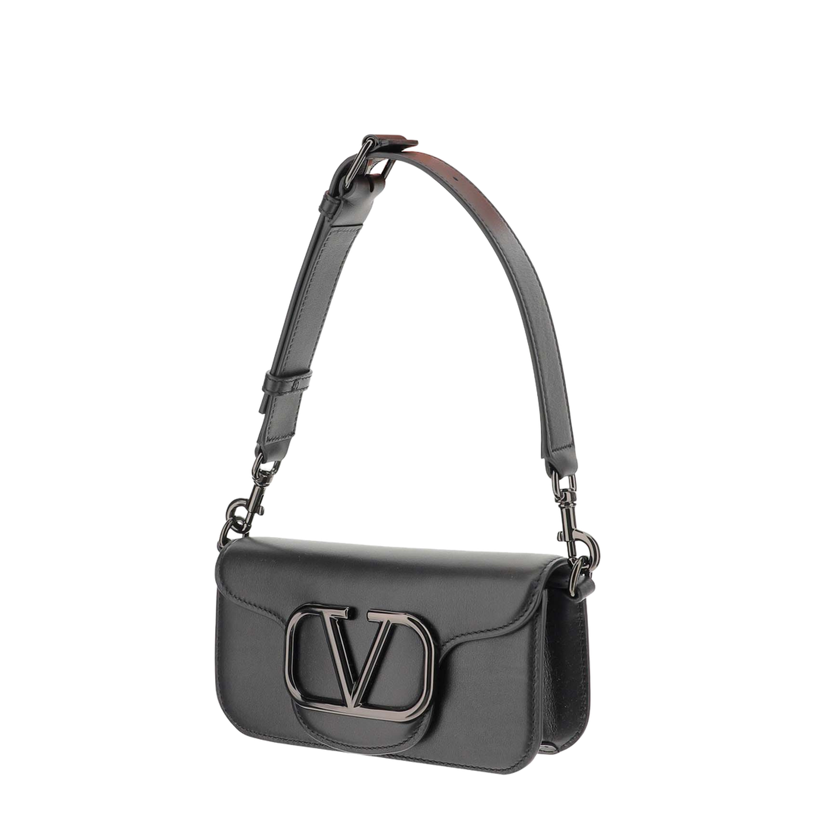 Black Leather Locò Shoulder Bag - Image 4