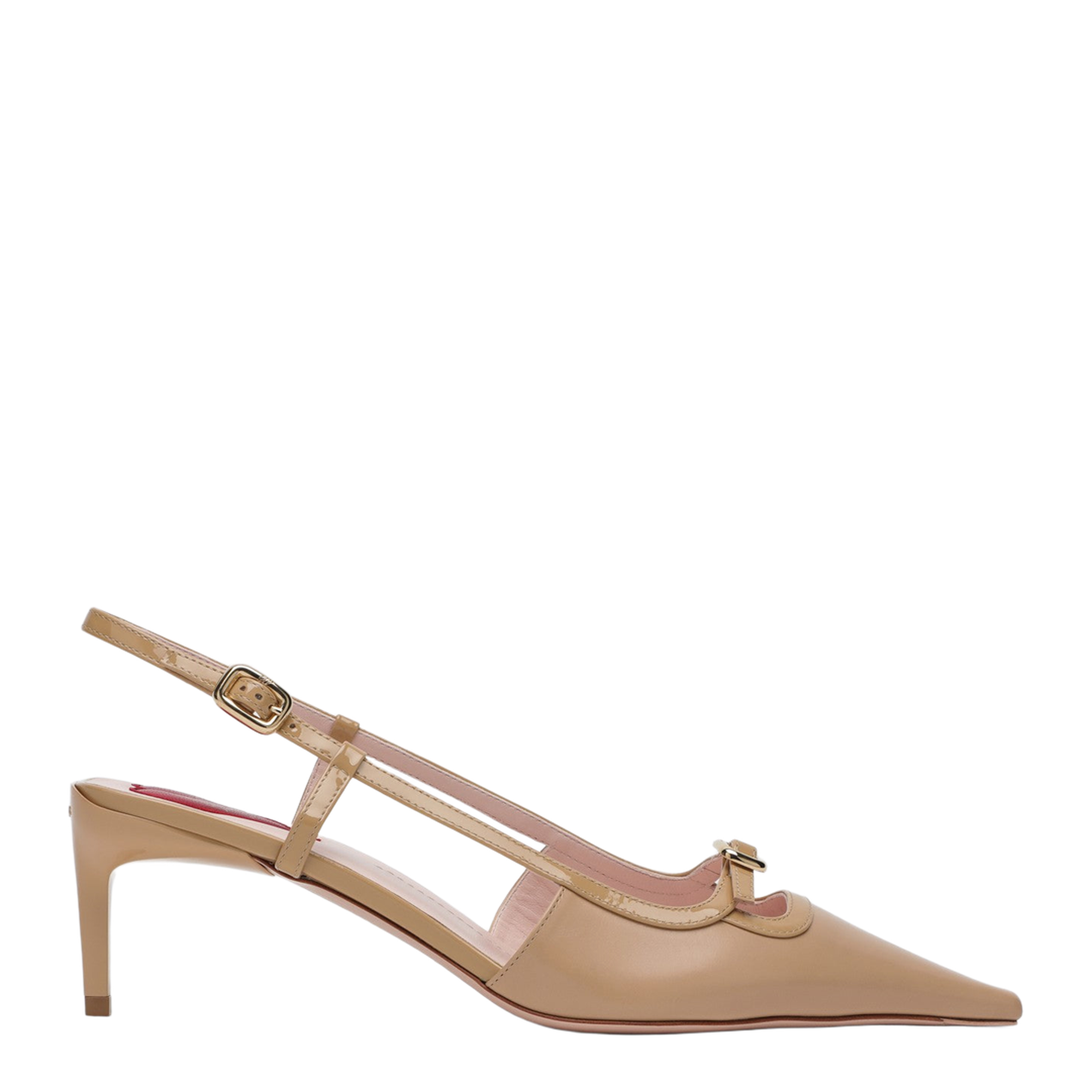 Desert leather décolletés Slingback Viv' Canard - Image 1