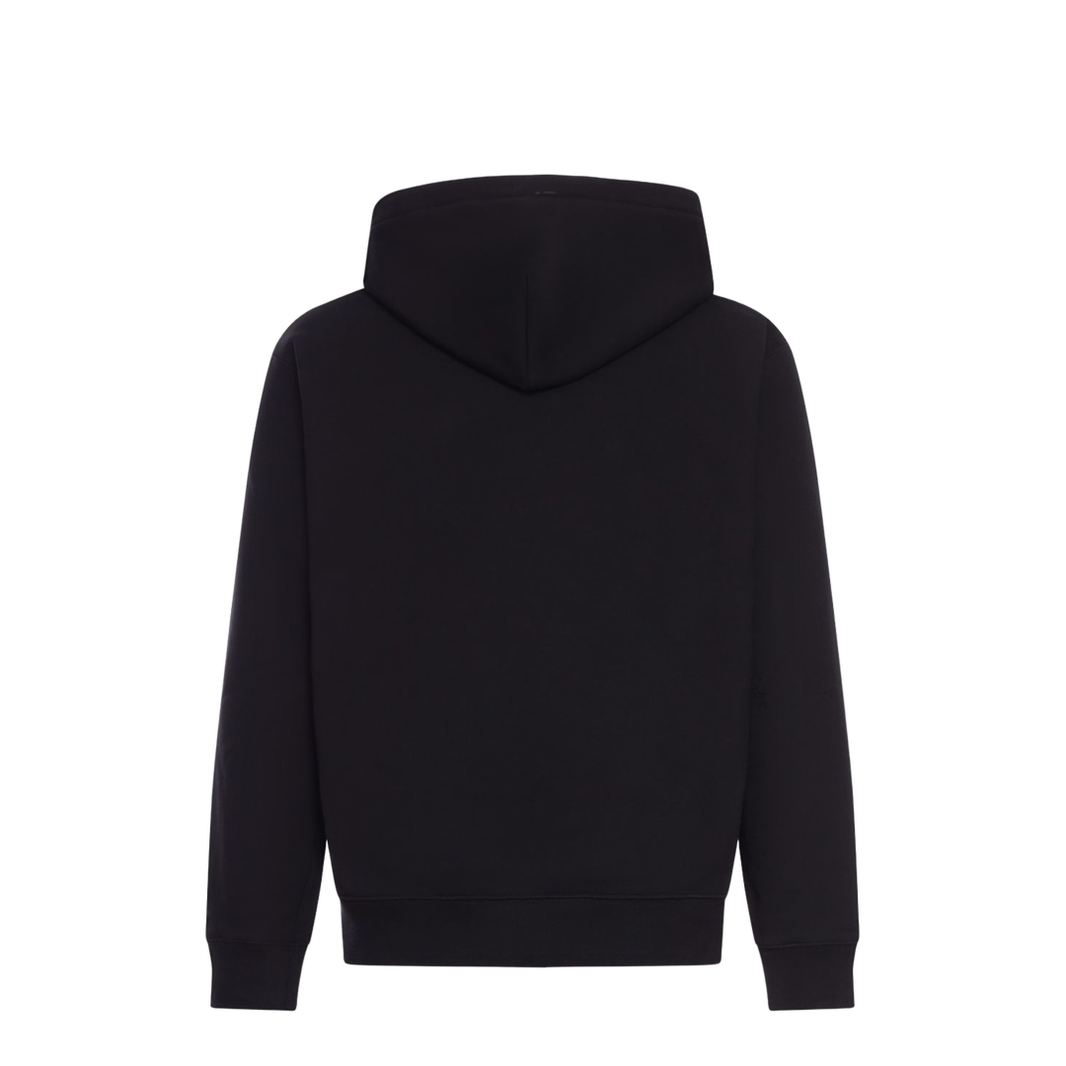 Cotton Jersey Sweatshirt with Print in Black - Image 2
