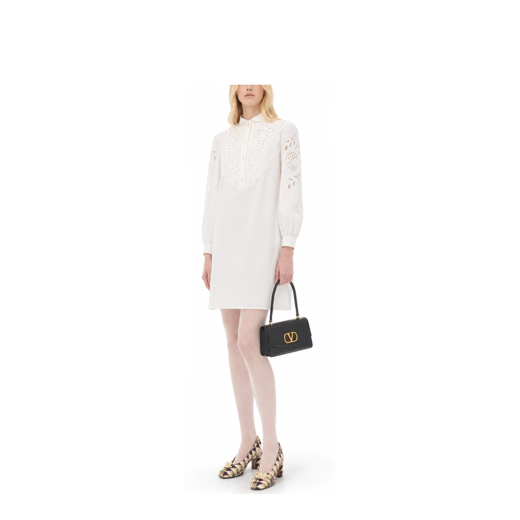 Embroidered Short Dress - Image 2