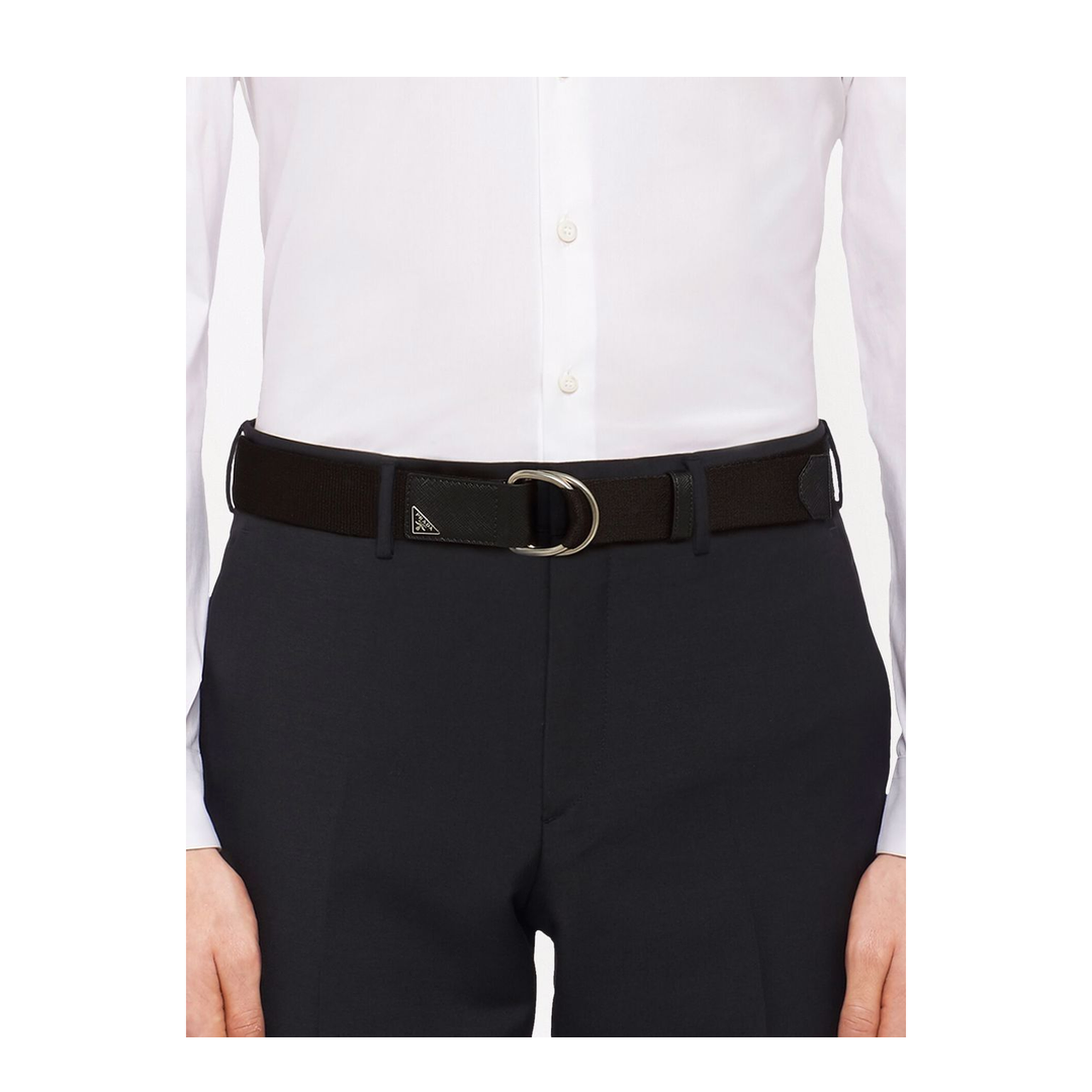 Black Re-Nylon Web Belt - Image 2