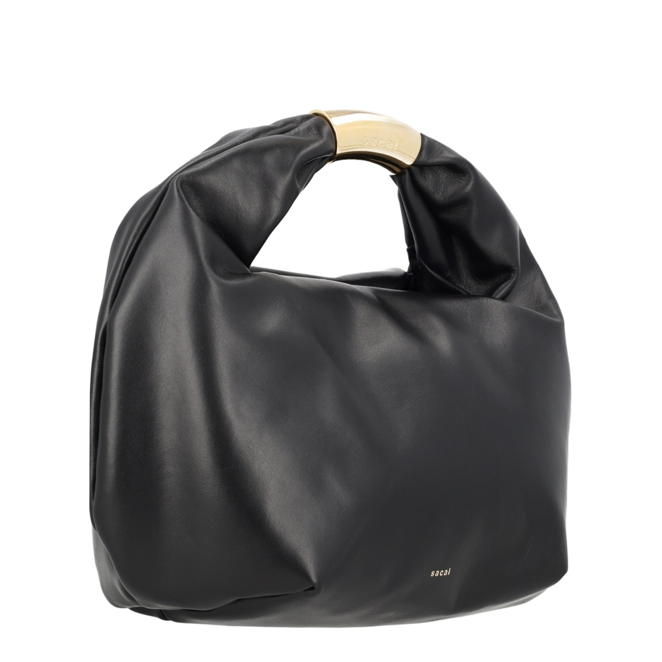 Padded Medium Bag Cowhide Top-Handle - Black - Image 2