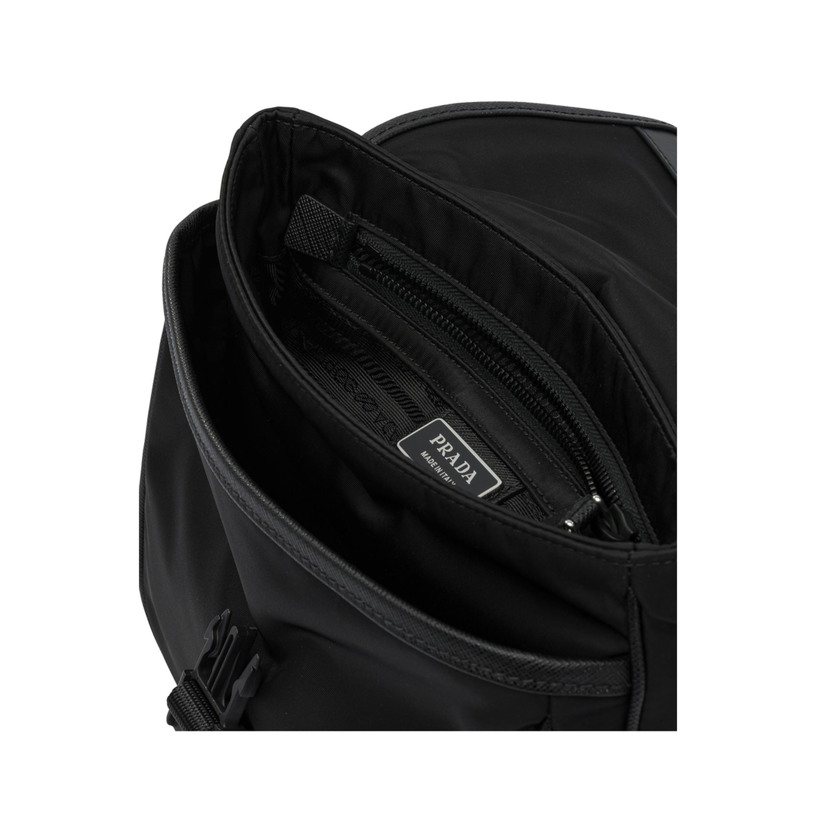 Re-Nylon and Saffiano Leather Shoulder Bag - Image 4