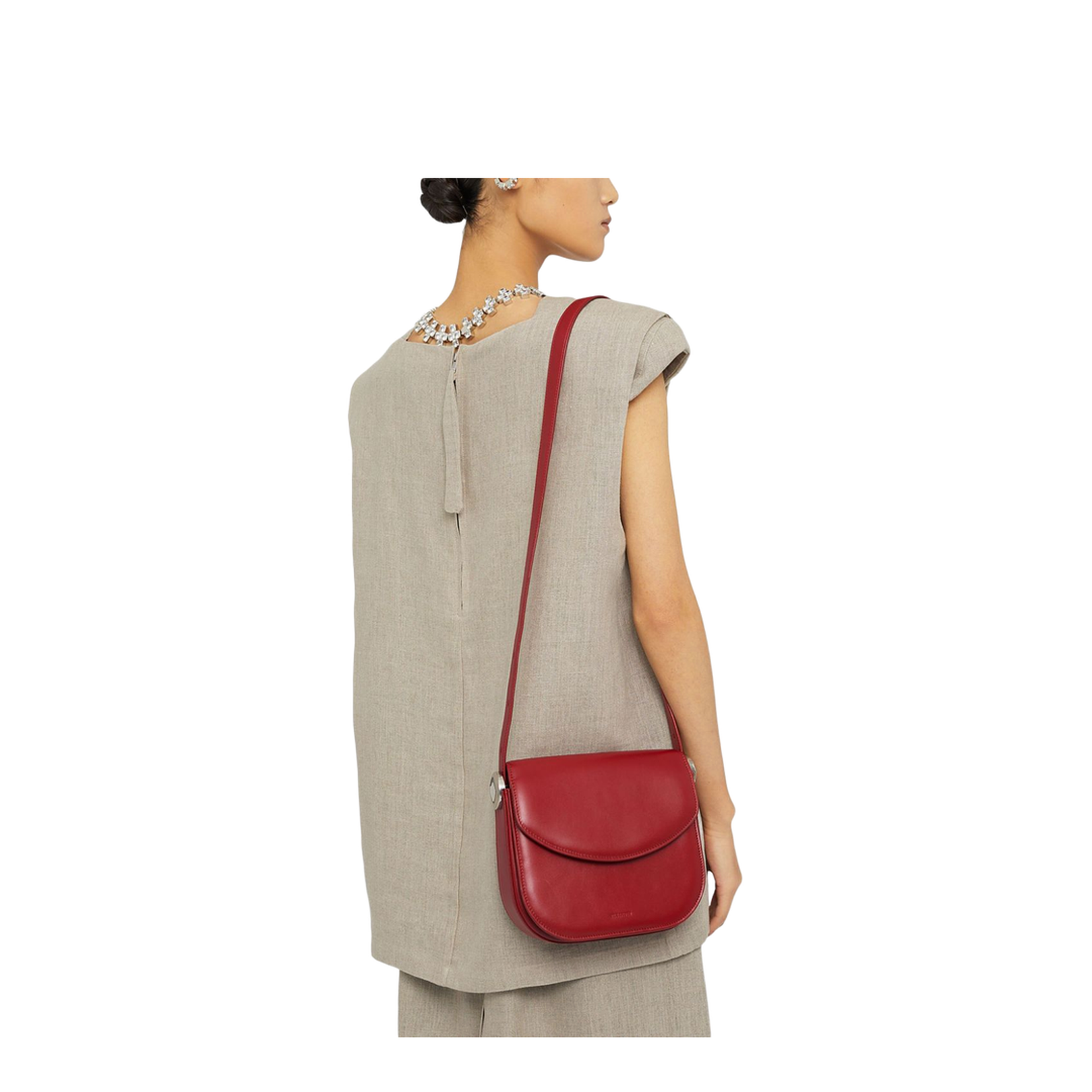 Medium Leather Crossbody Bag - Image 2