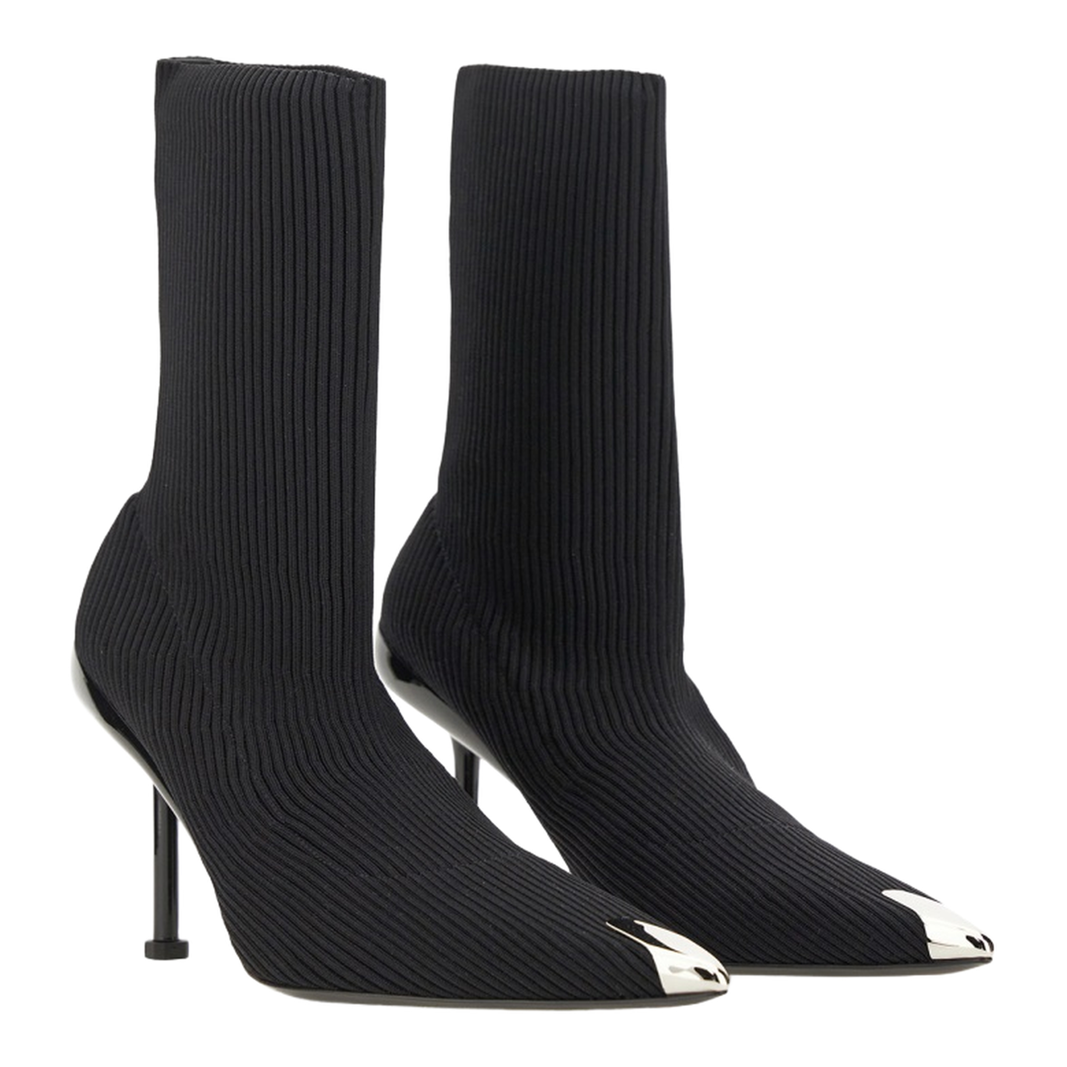 Slash 90Mm Ribbed-Knit Boots - Image 5