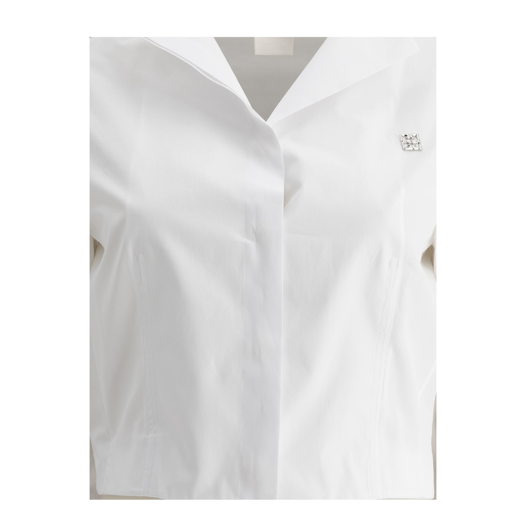 Cropped Poplin Shirt - Image 3