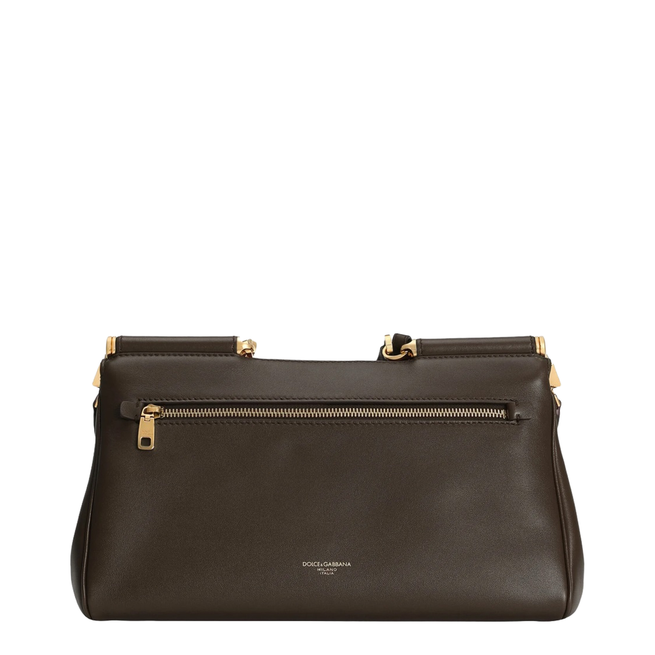My Sicily Medium Plongé Calfskin Top-Handle Bag - Brown - Image 4