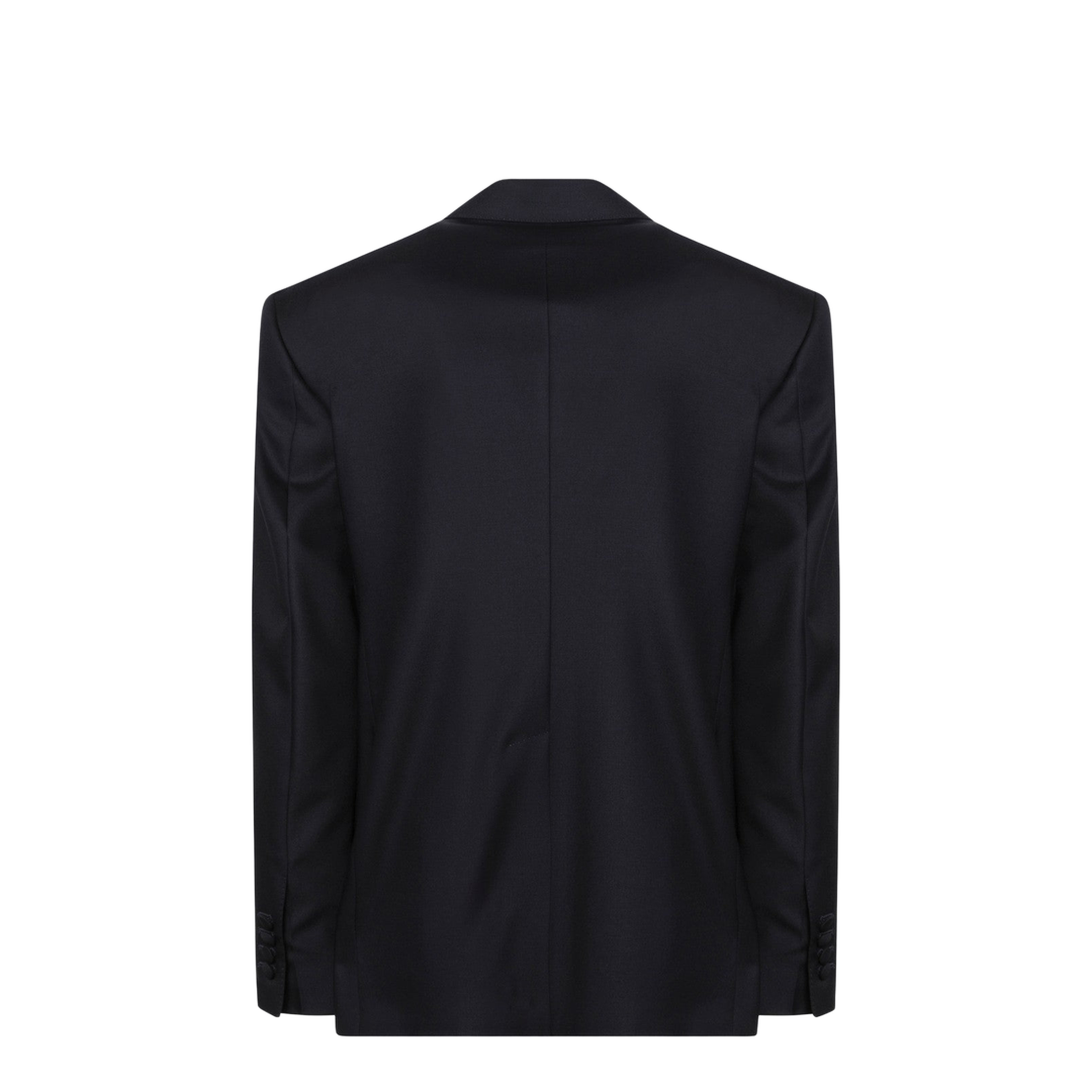 Dark Navy Wool Single-Breasted Jacket - Image 2