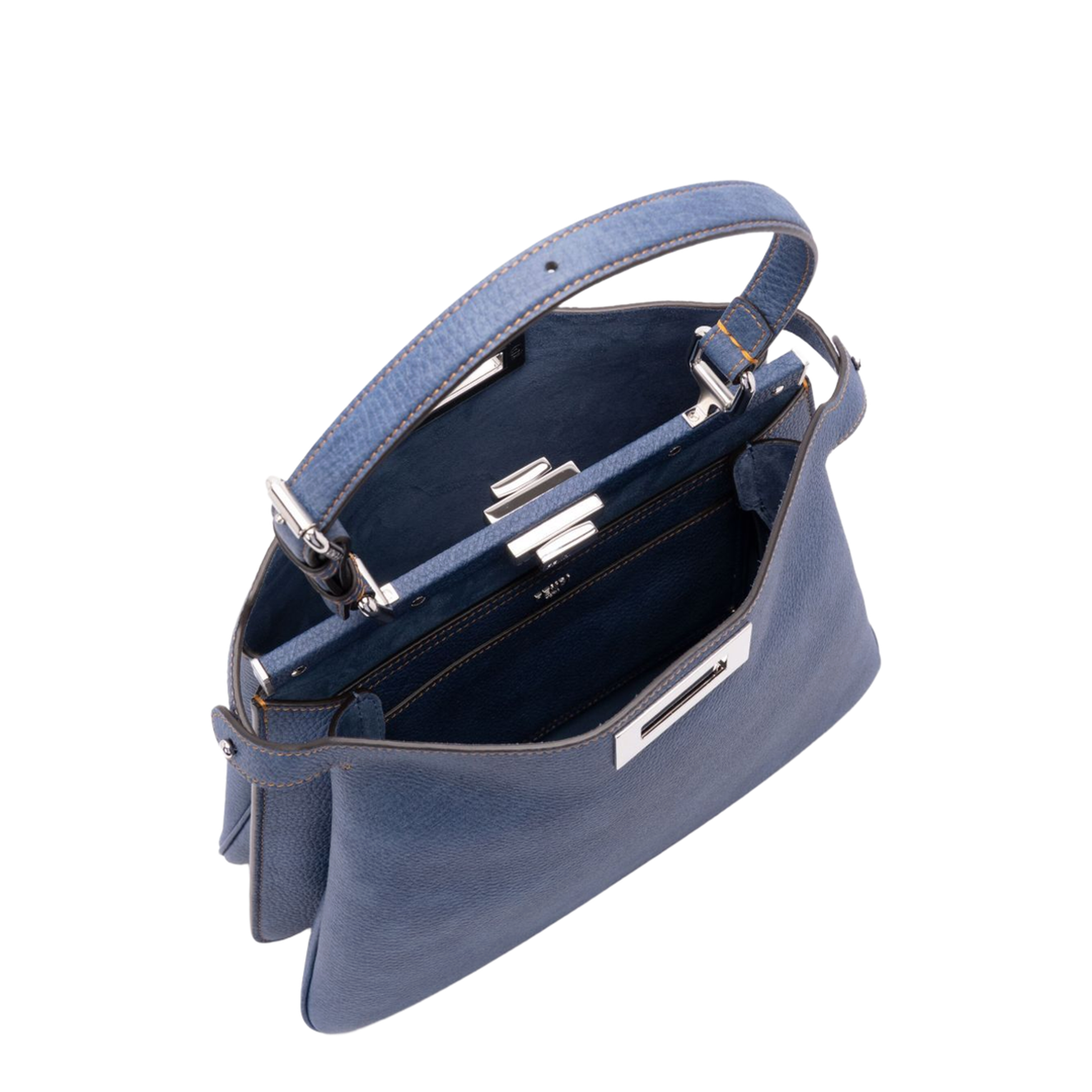 Peekaboo Soft Medium Cuoio Romano Leather Blue - Image 4