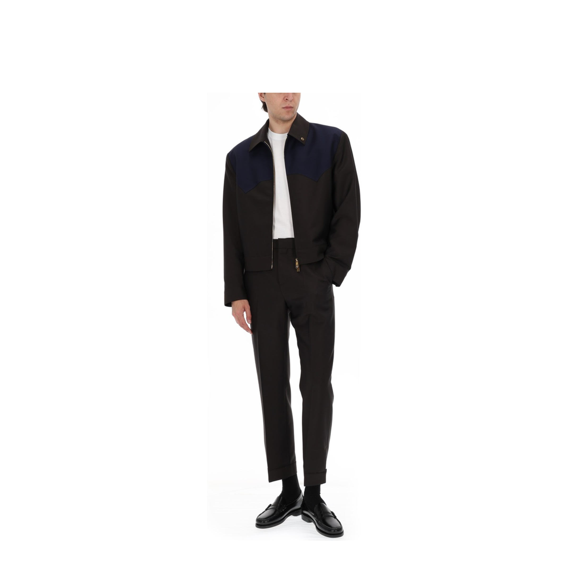 Men's Zipped Jacket Brown - Image 2