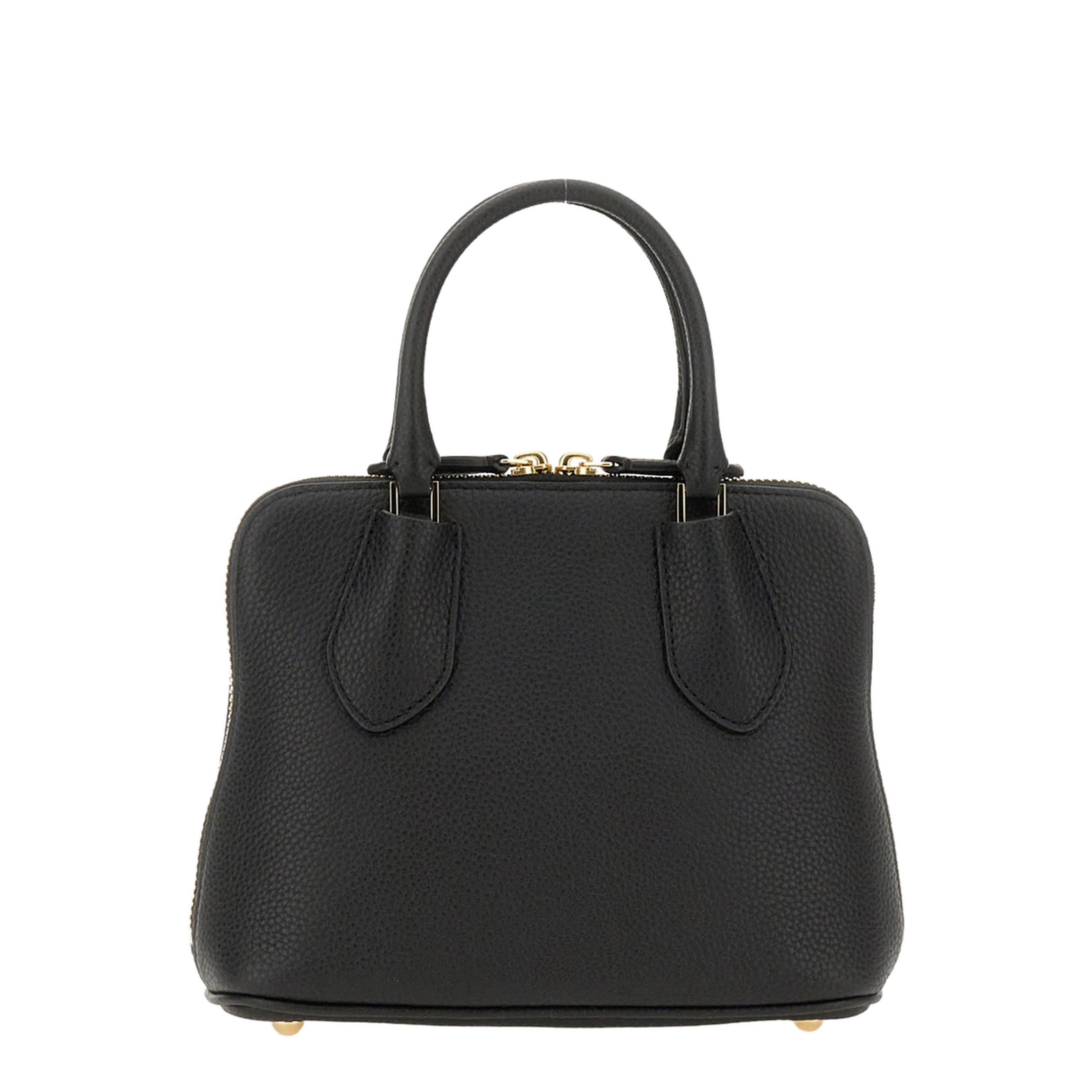 Swing Mini Pebbled Leather Trunk Bag - Black - Image 2